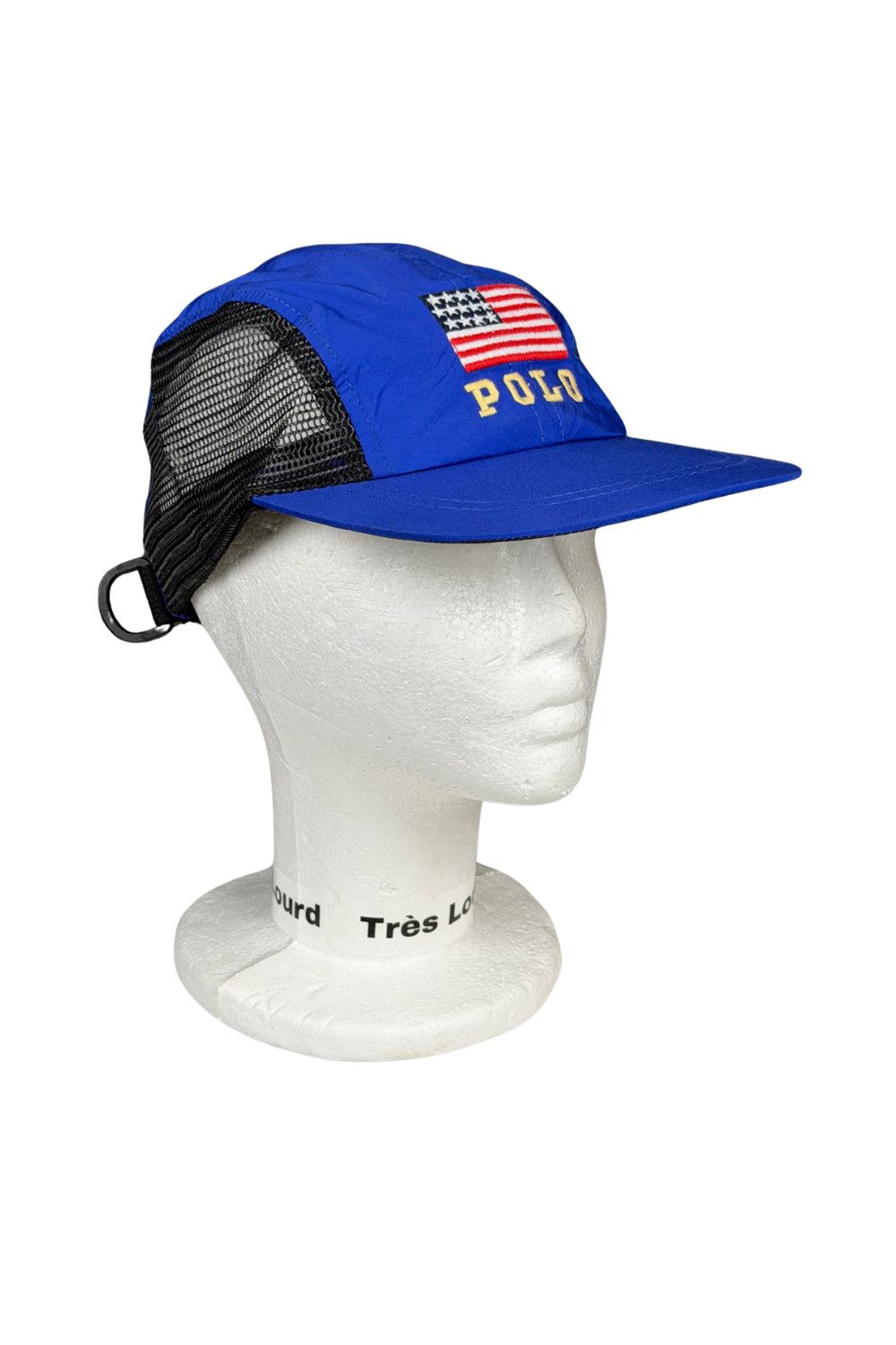 Polo Ralph Lauren 90s Vintage Polo Sport Ralph Lauren Nylon Mesh Cap USA Flag Size ONE SIZE - 11 Thumbnail