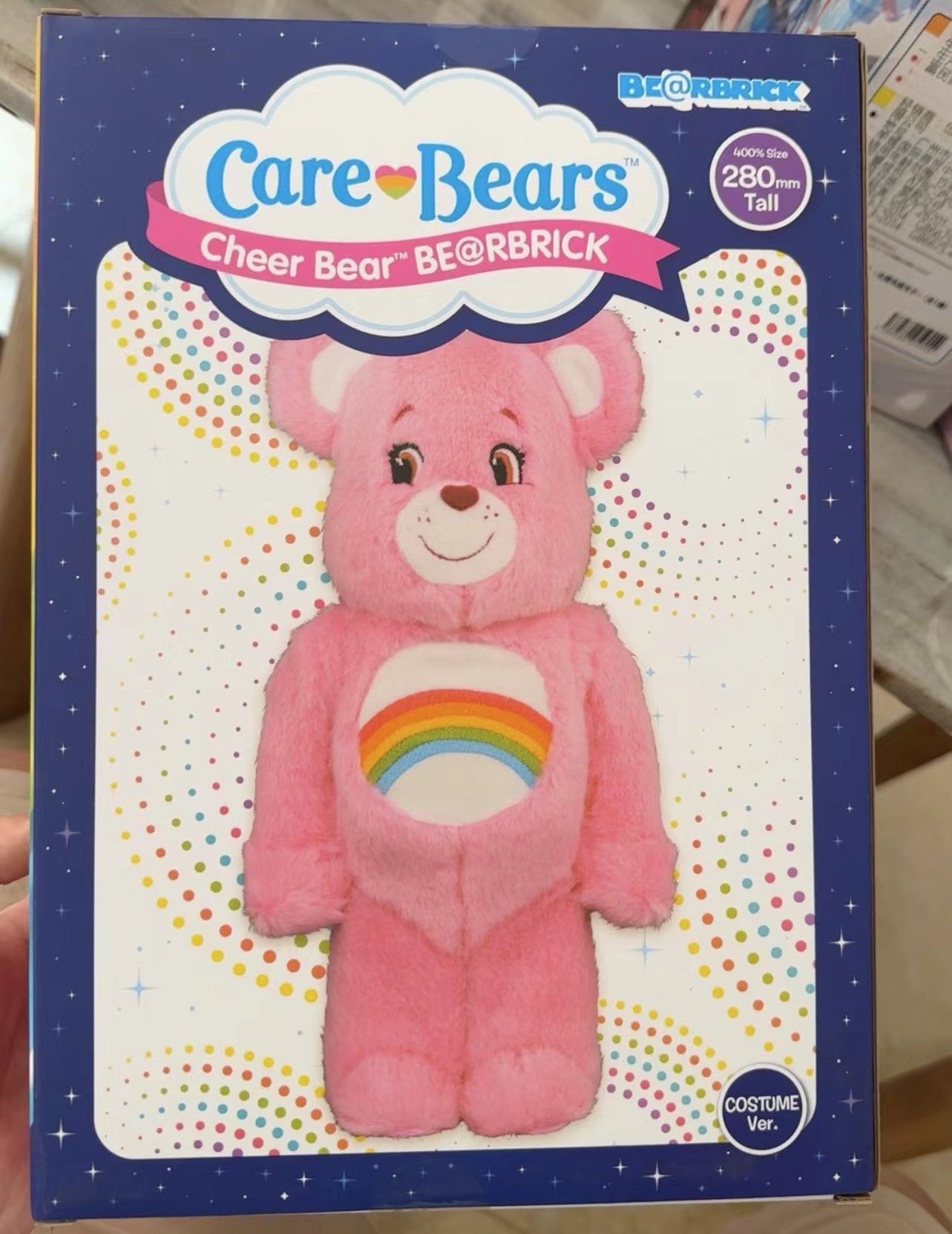 Japanese Brand Bearbrick Care Bears Cheer Bear Costume 400% Size ONE SIZE - 2 Thumbnail