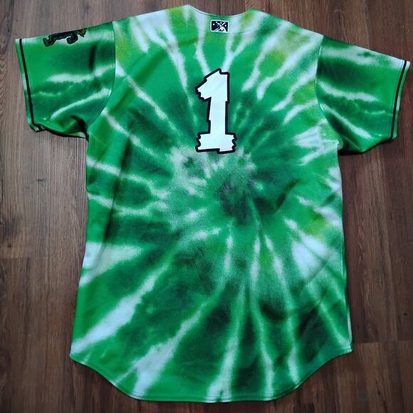 Wilson Wilson Eugene Emeralds Tie Dye Baseball Jersey Size US XL / EU 56 / 4 - 4 Thumbnail