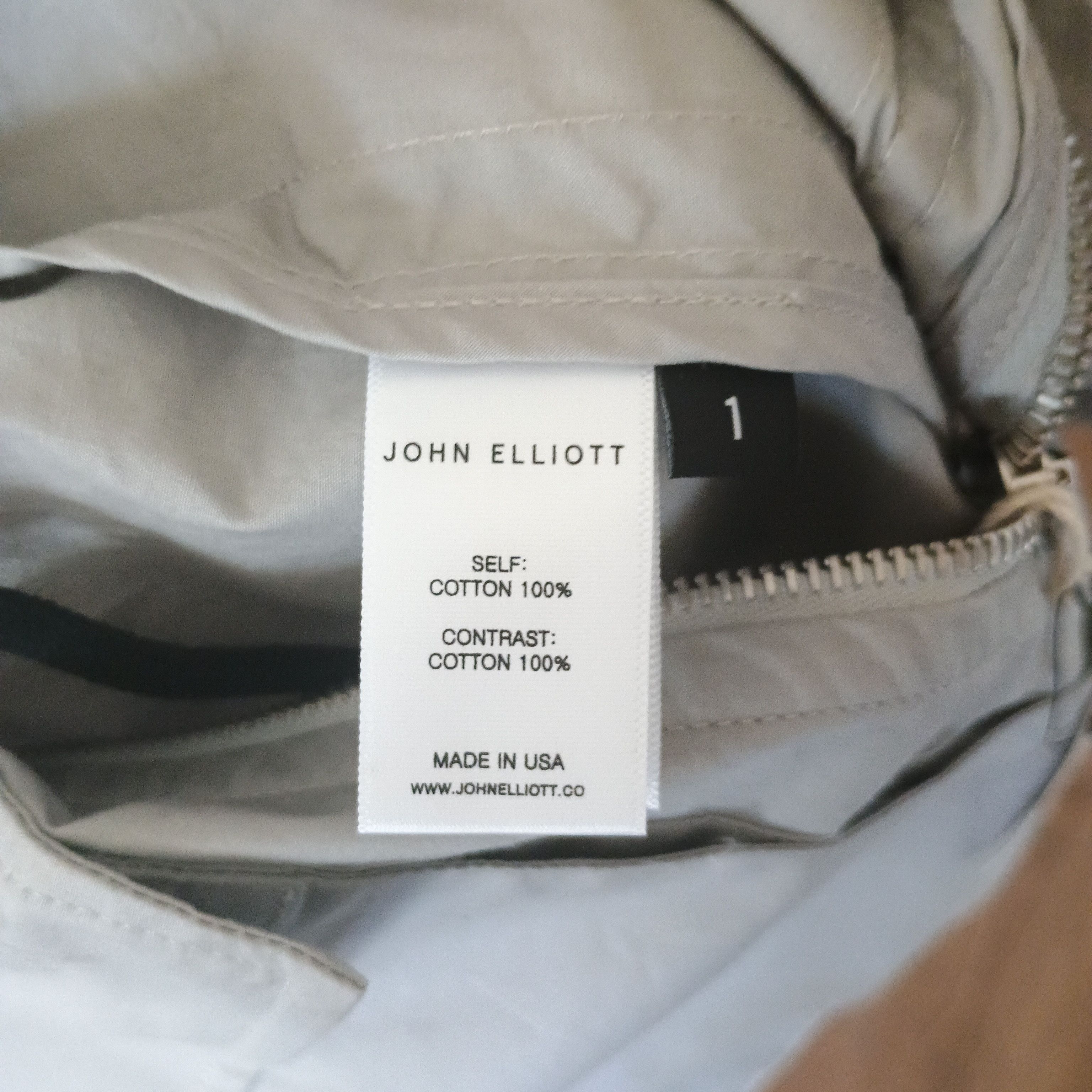 John Elliott Season Nine Gray Black Cotton Lightweight Parka Jacket Size US S / EU 44-46 / 1 - 7 Thumbnail