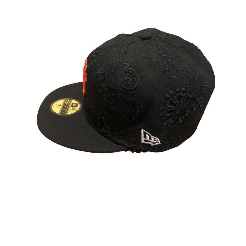 New Era New Era San Francisco Giants Swirl Black Fitted Hat 7 3/4 Size ONE SIZE - 3 Thumbnail
