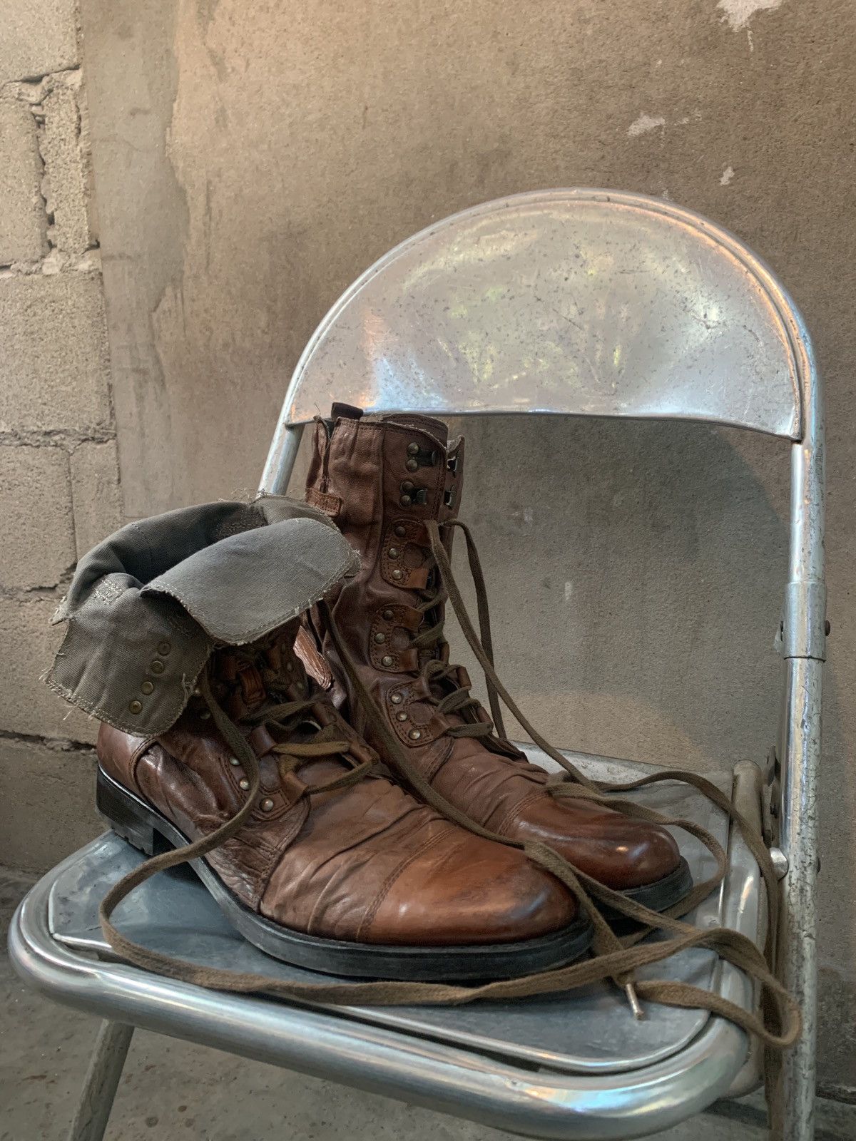 Other Archive* T2[in] Leather Combat / Military boots Size US 10 / EU 43 - 2 Thumbnail