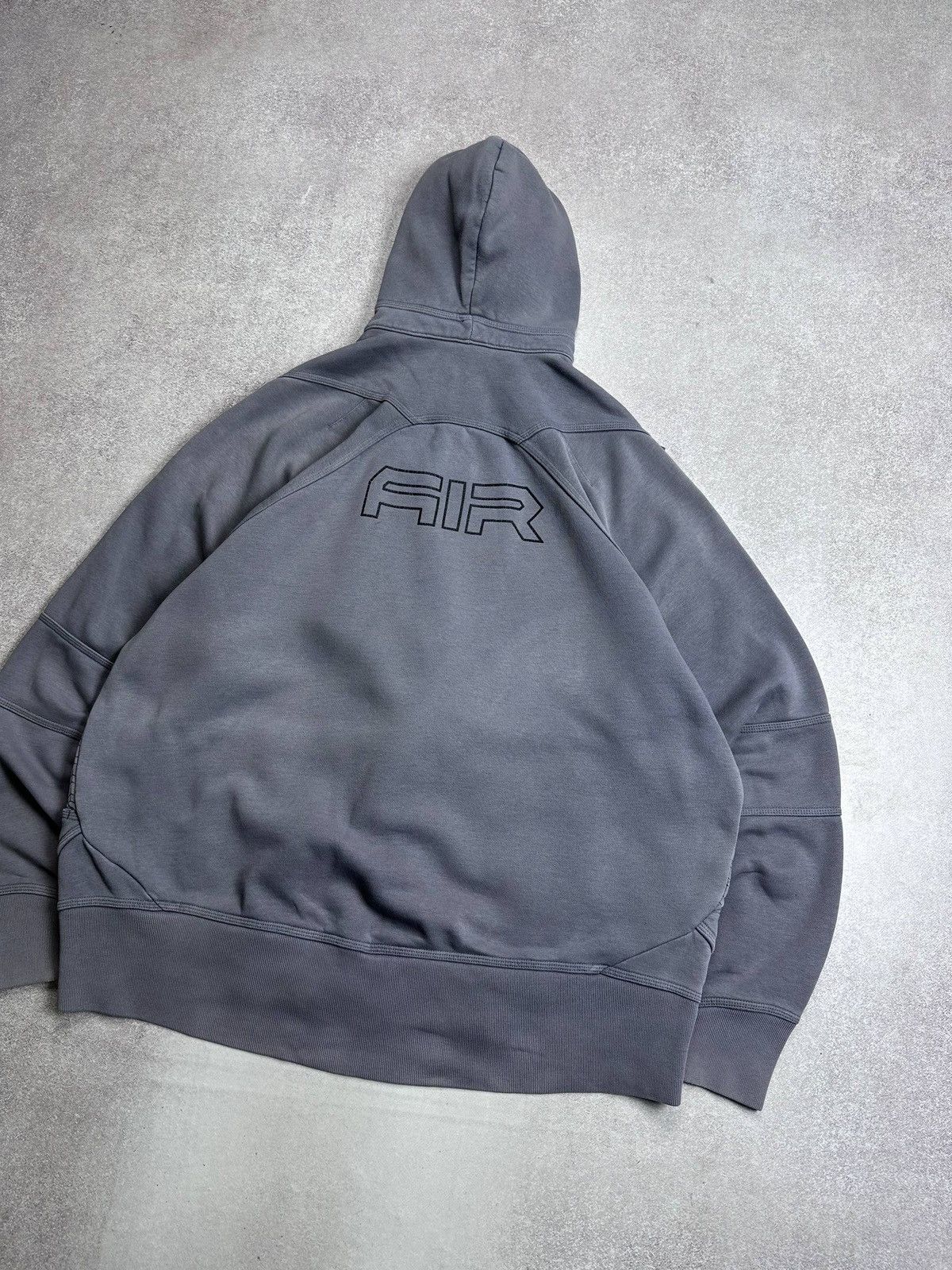 Nike Vintage 90s Nike Air Big Logo Ninja Hood Zip Hoodie XL Size US XL / EU 56 / 4 - 6 Thumbnail