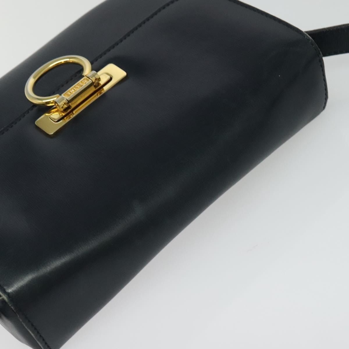 Celine CELINE Shoulder Bag Leather Navy Gold Size ONE SIZE - 6 Thumbnail