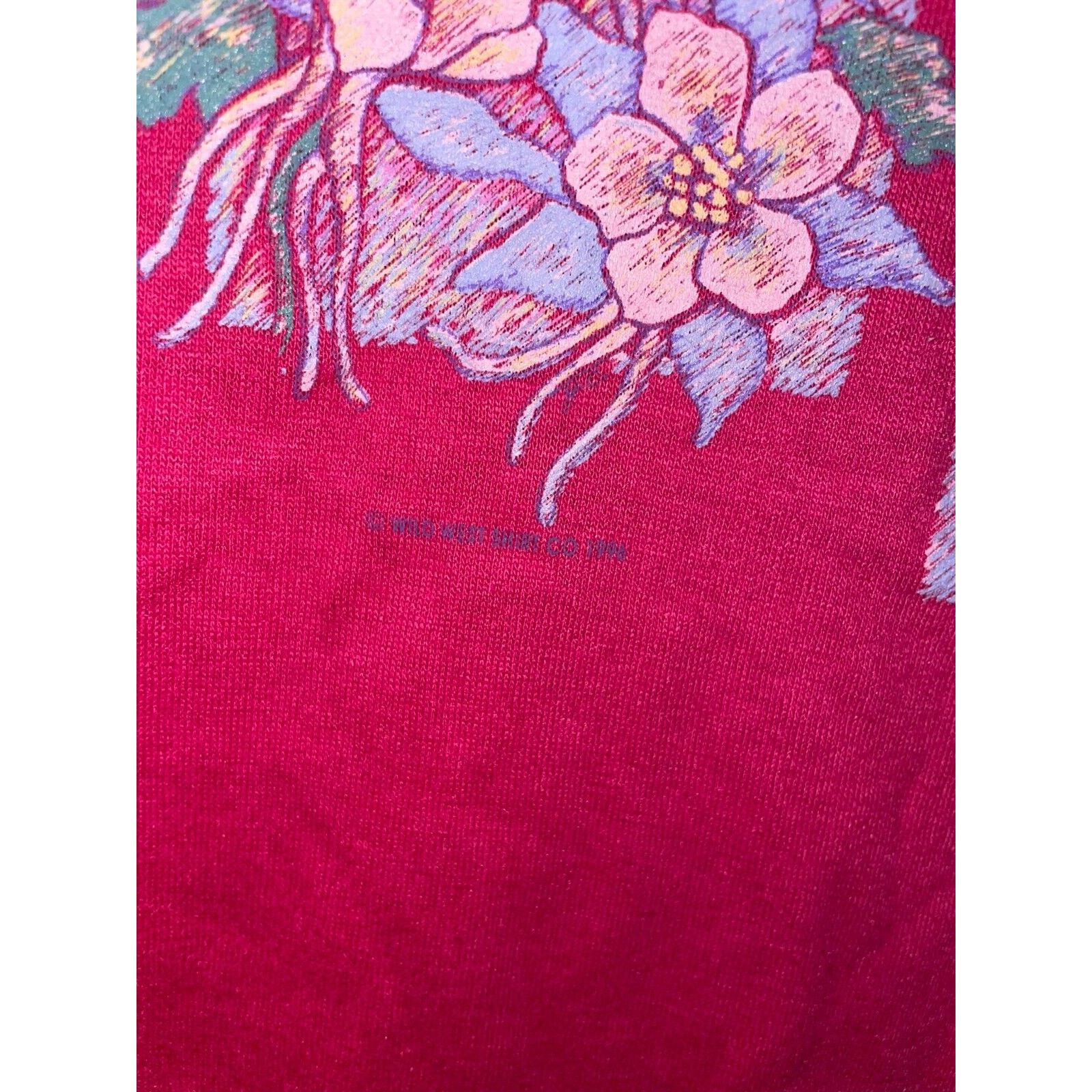 Jerzees Vintage Reno Shirt Tee Flower Graphic Pink Shirt VTG 1990s X Size US XL / EU 56 / 4 - 6 Thumbnail