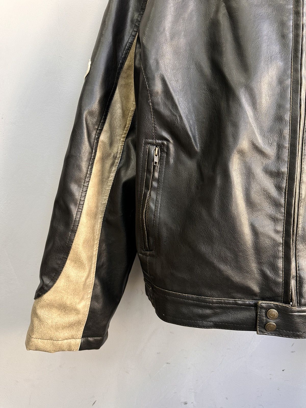 Raf Simons Vintage Leather Jacket Cropped Racing Schott Harley Davidson Size US M / EU 48-50 / 2 - 4 Thumbnail