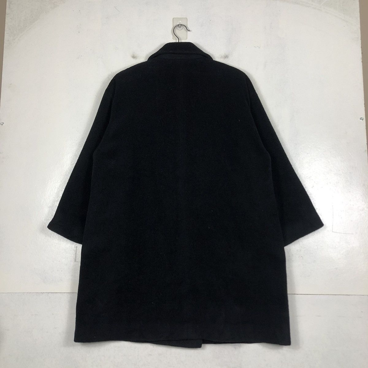 Designer × Givenchy × Vintage 📌RICH BLACK DOUBLE COLLAR WOOL LONG JACKET GIVENCHY Size US M / EU 48-50 / 2 - 10 Thumbnail
