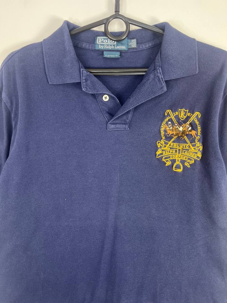 Polo Ralph Lauren Polo Ralph Lauren Custom Fit Navy Polo L Size US L / EU 52-54 / 3 - 2 Thumbnail