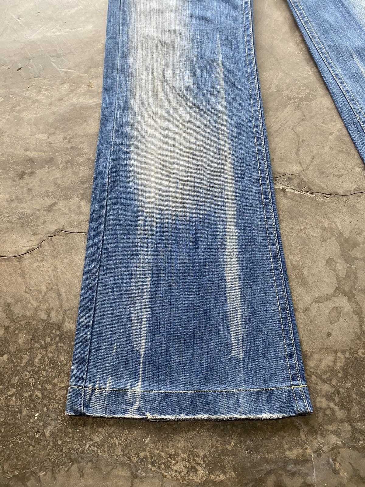 Hysteric Glamour × If Six Was Nine × Le Grande Bleu (L.G.B.) Baggy Flare Japan Red Paper Low Rise Wide Leg Size US 28 / EU 44 - 3 Thumbnail