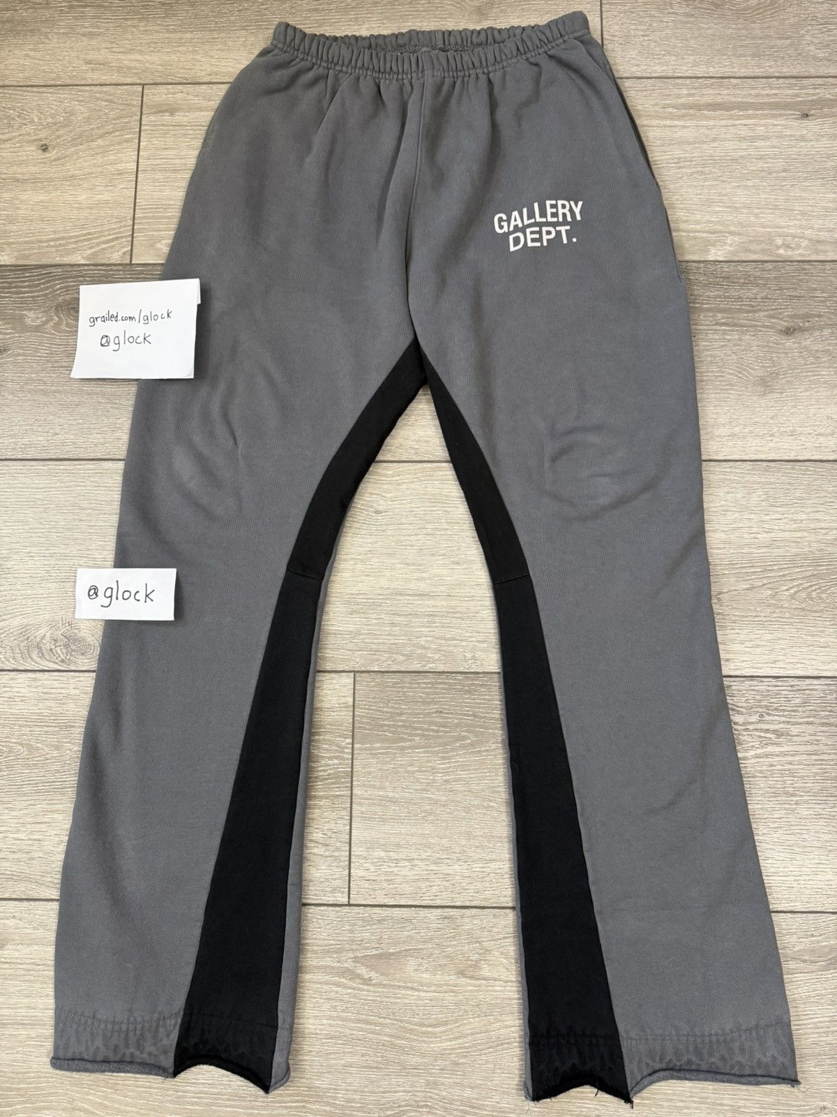 Gallery Dept. Gallery Dept Grey Black Flare Sweatpants Gallery Department Size US 34 / EU 50 - 1 Thumbnail