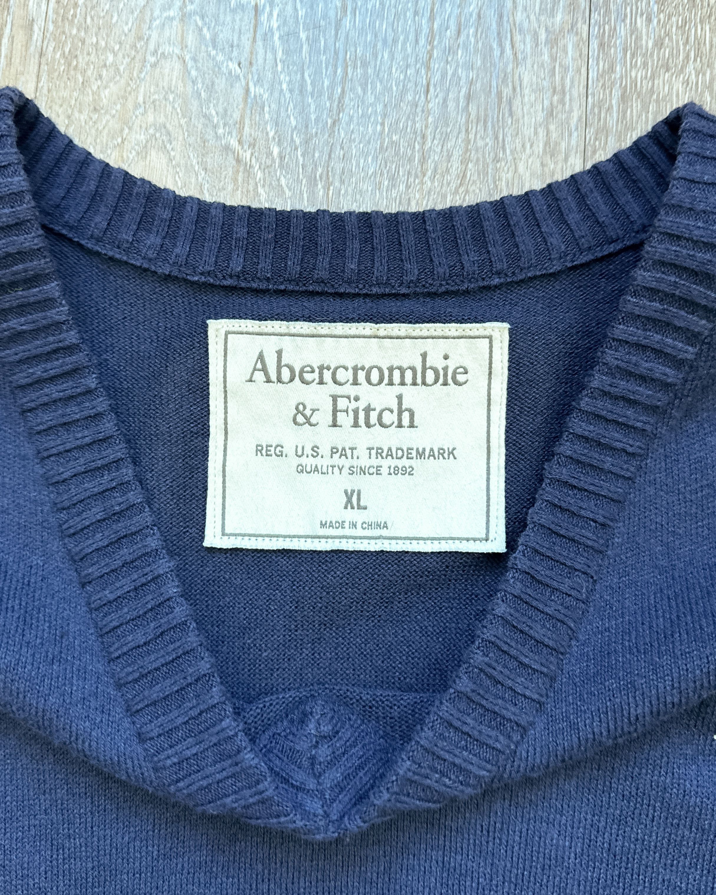 Abercrombie & Fitch Vintage 2000s Abercrombie & Fitch V Neck Cashmere Sweater Size US XL / EU 56 / 4 - 3 Thumbnail