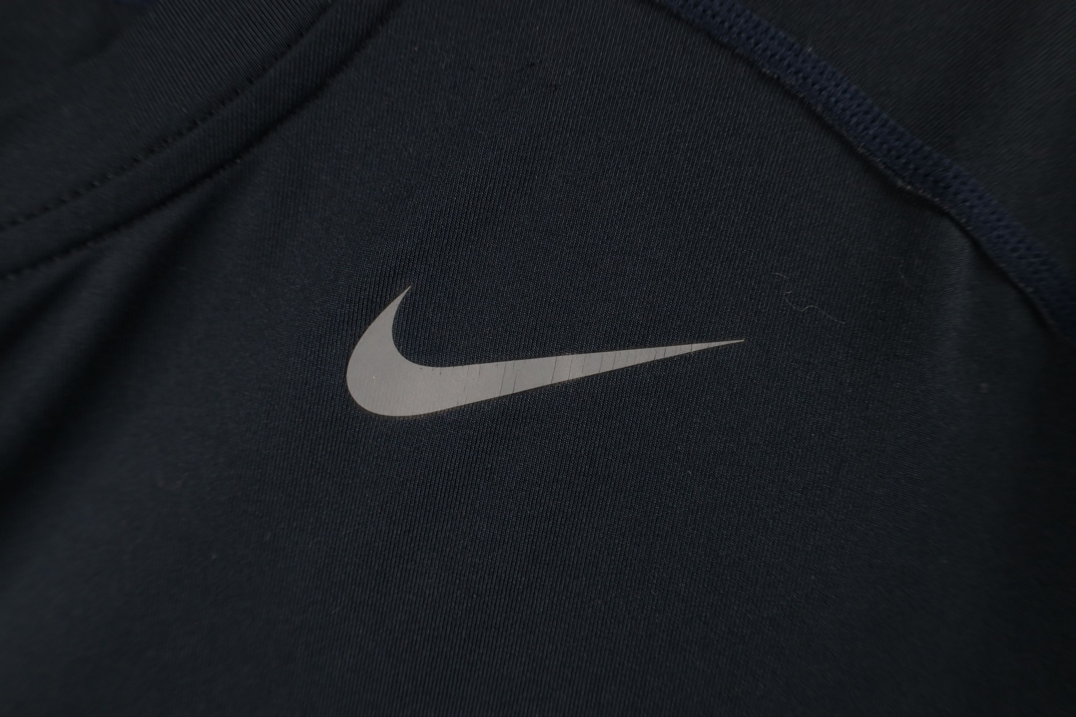 Nike × Vintage Nike Pro Combat Fitted Long Sleeve Training T-Shirt Blue Size US L / EU 52-54 / 3 - 4 Thumbnail