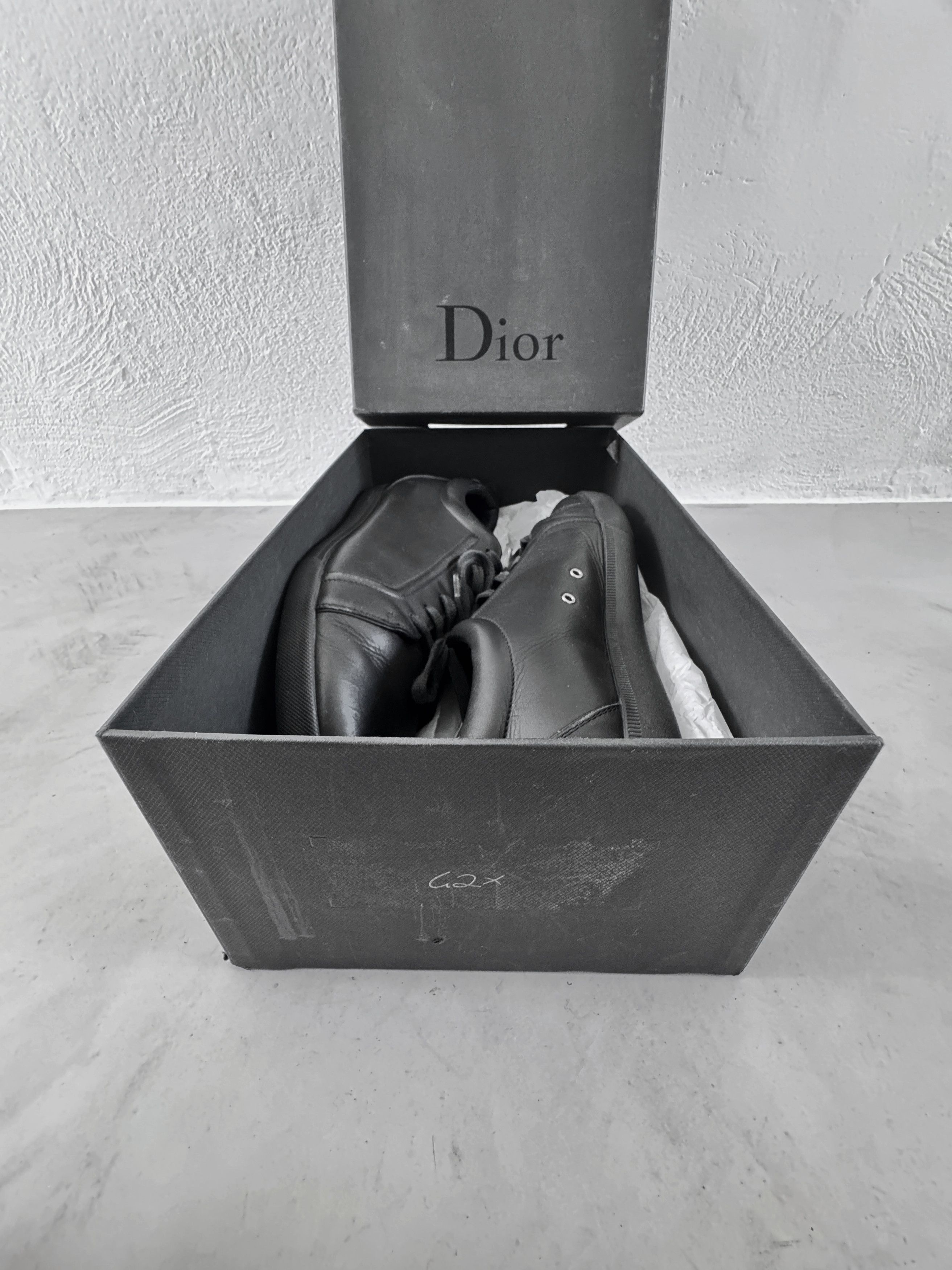 Dior Dior Homme VFX Men Low Top Sneaker Black Leather Size US 9.5 / EU 42-43 - 15 Thumbnail