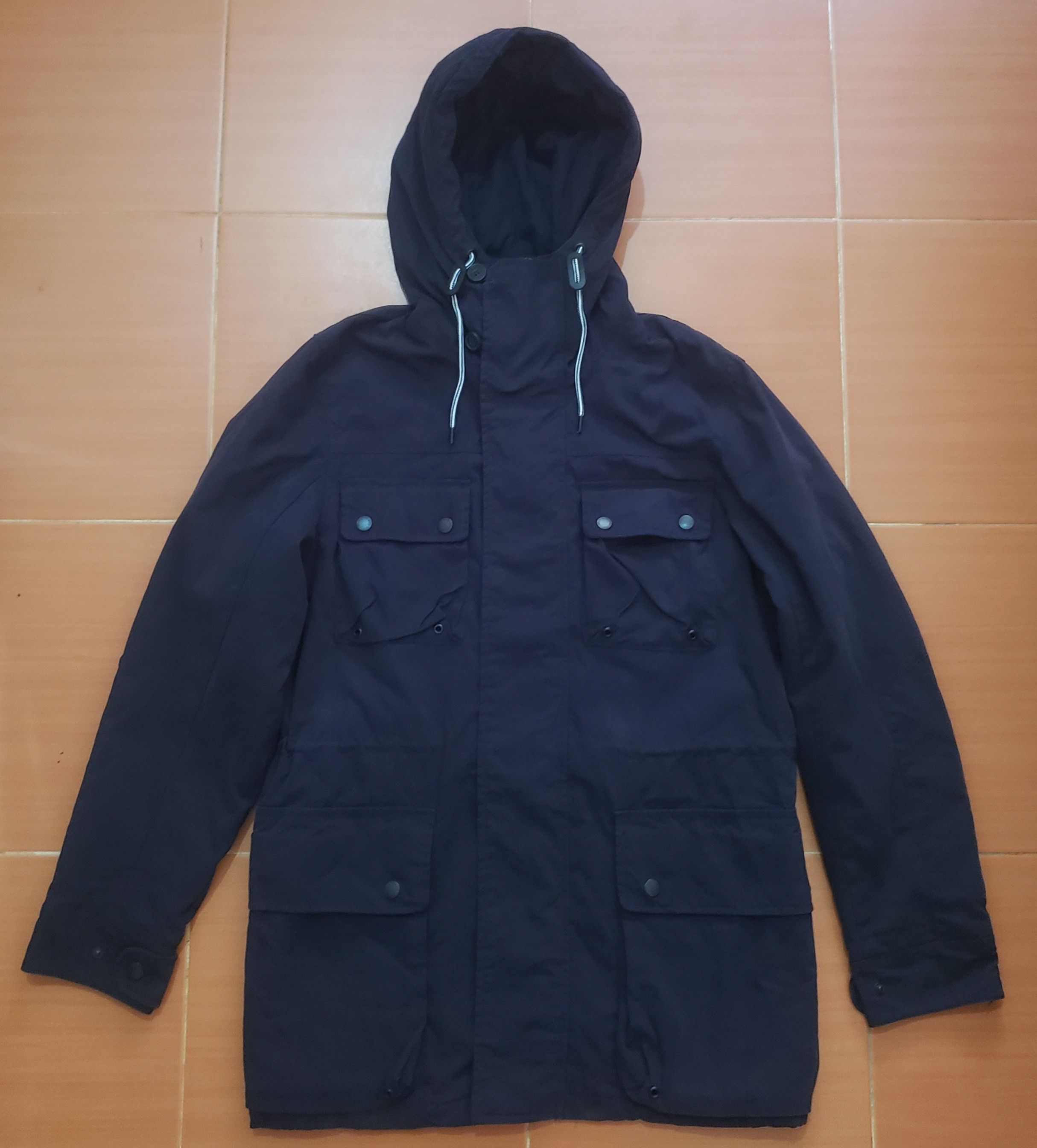 L.O.G.G. L.O.G.G BY H M MEN BLUE HOODED PARKA STYLE JACKET Grailed