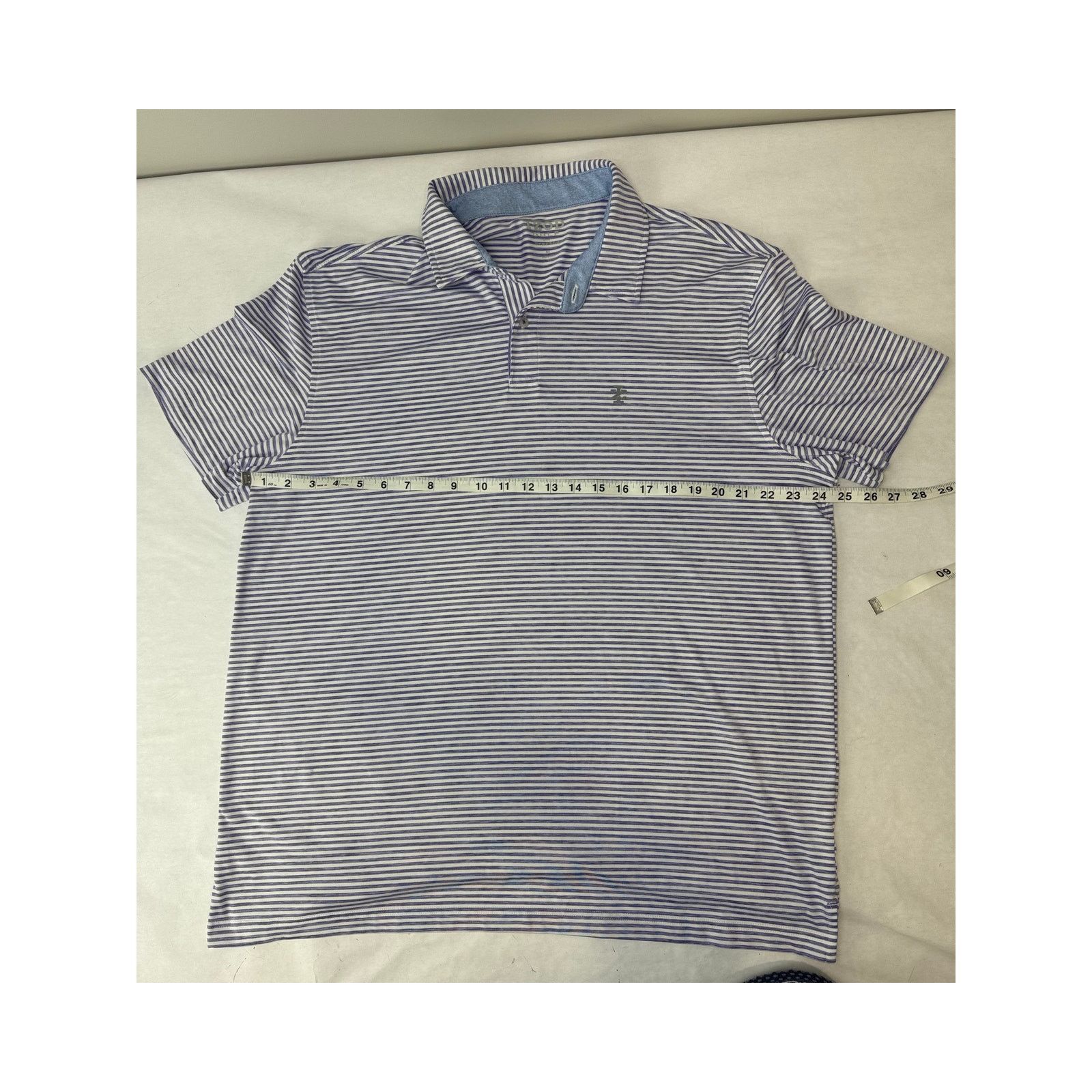 Izod IZOD Golf Lavender Purple White Stripe Polo Shirt Size XL Size US XL / EU 56 / 4 - 2 Thumbnail