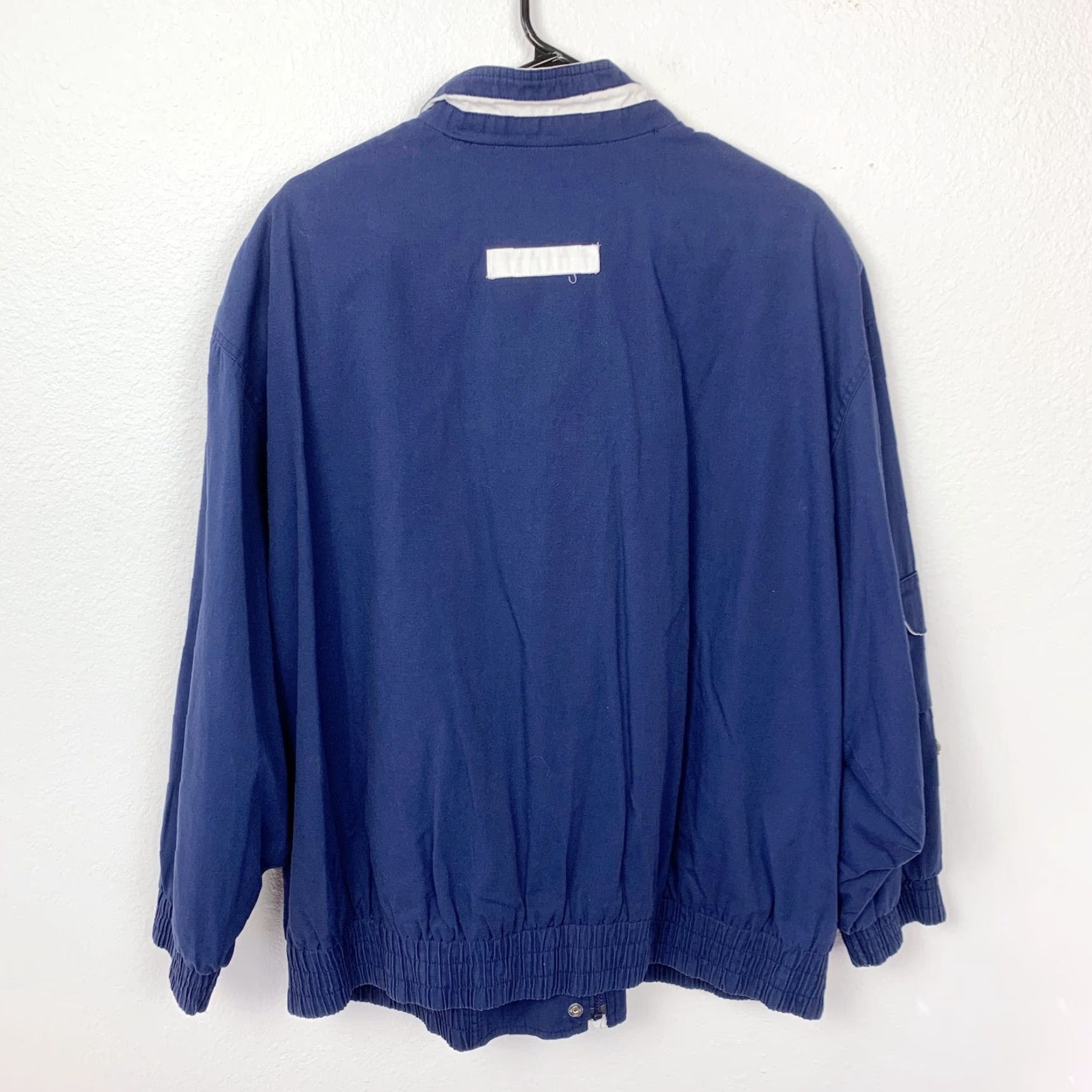 Nautica VINTAGE Izzi Spirit Nautical Sailing Blue White Full Zip Jacket Womens 2XL Size XXL / US 16-18 / IT 52-54 - 6 Thumbnail