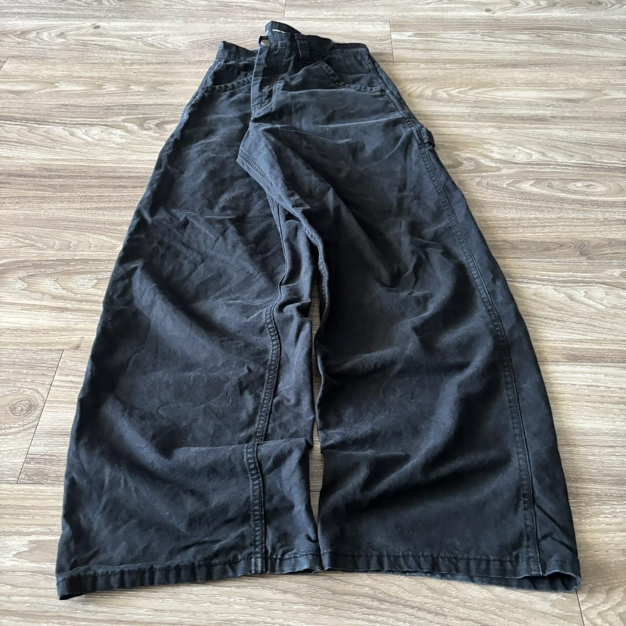 Vintage Crazy Vintage Y2K/2000s Baggy Black Streetwear Skater Carpenter Pants! 32x32 Size US 32 / EU 48 - 3 Thumbnail