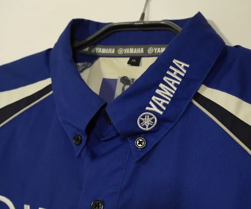 Yamaha Yamaha Racing Short Sleeve Button Shirt Mens XL Blue Size US XL / EU 56 / 4 - 6 Thumbnail