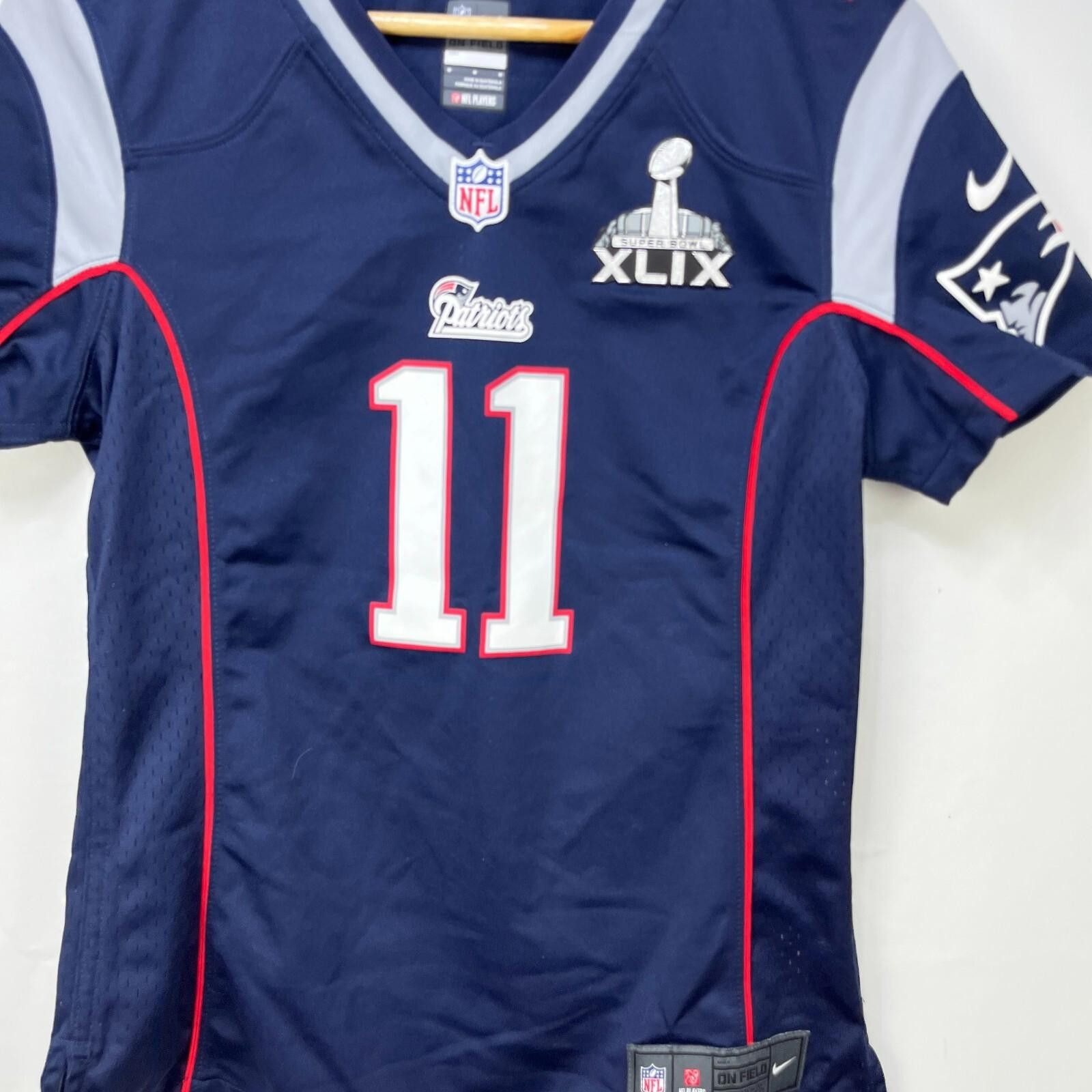Other New England Patriots Super Bowl Edelman Jersey Youth M Size ONE SIZE - 2 Thumbnail