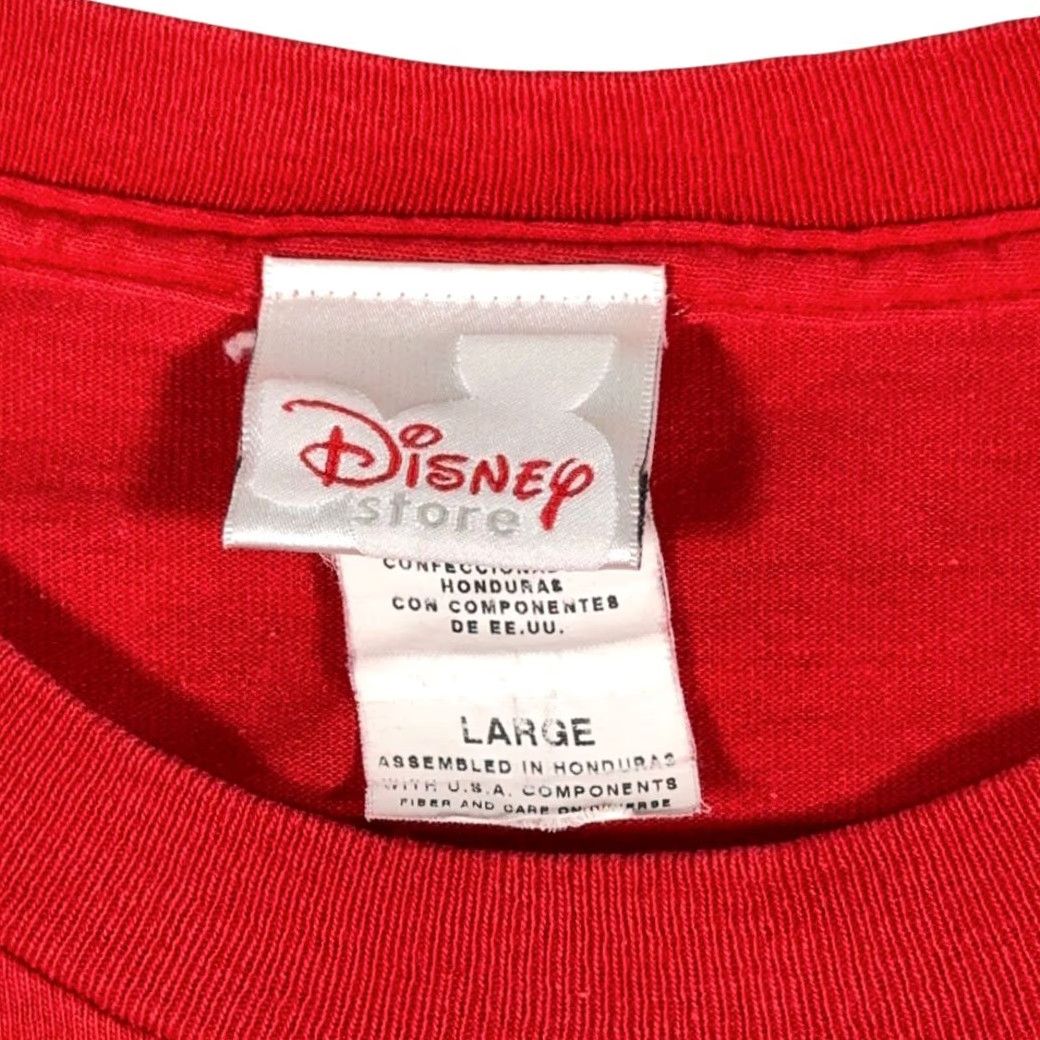 Disney VINTAGE Disney Shirt Adult LARGE Red Mickey Mouse Cartoon Characters 90s Y2K Disney Store Logo Long Sleeve Crew Neck Cotton T-Shirt Mens Size US L / EU 52-54 / 3 - 5 Thumbnail