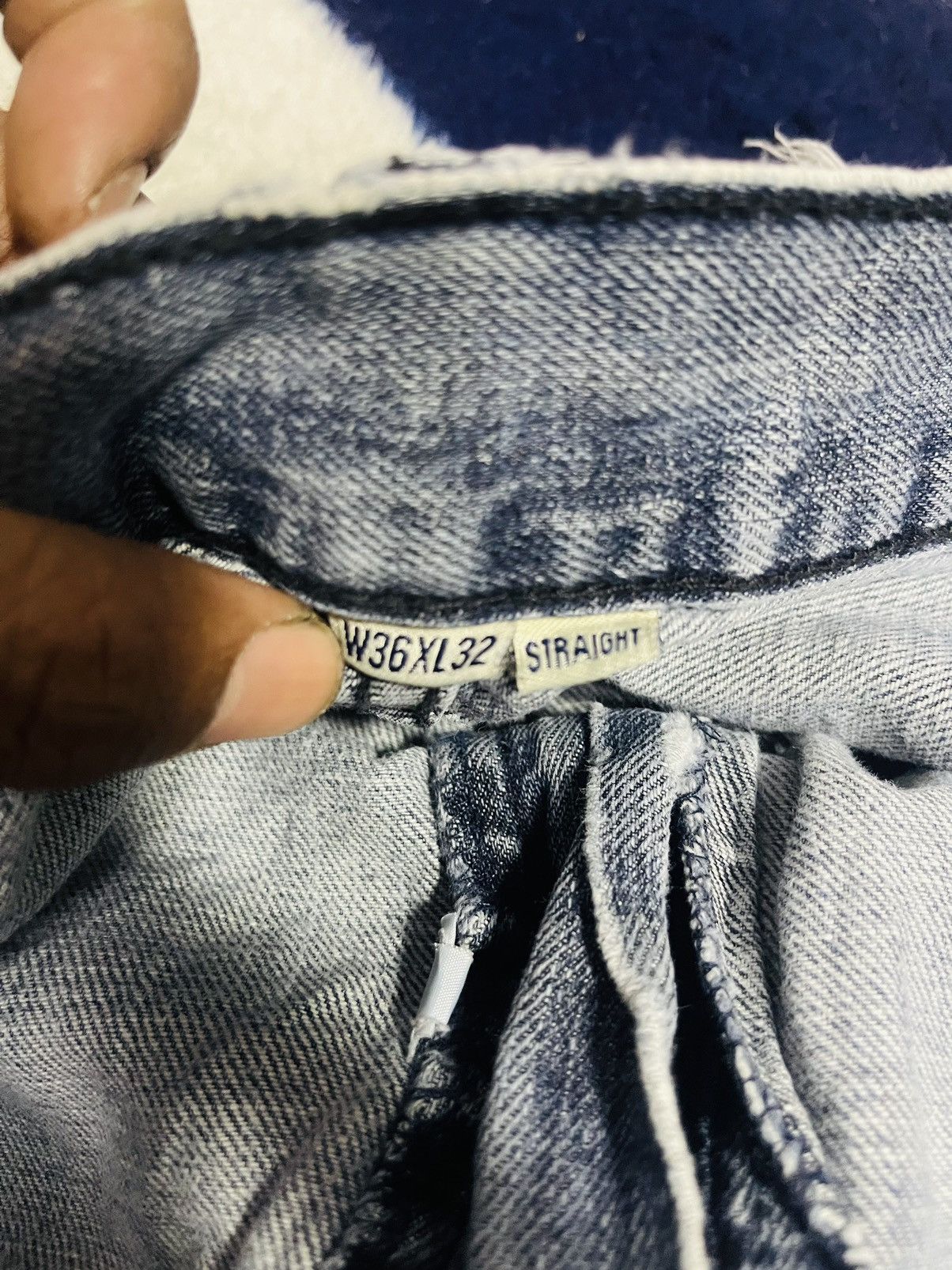 Japanese Brand Flypaper Straight Cut Distressed Jeans (16) Size US 34 / EU 50 - 9 Thumbnail