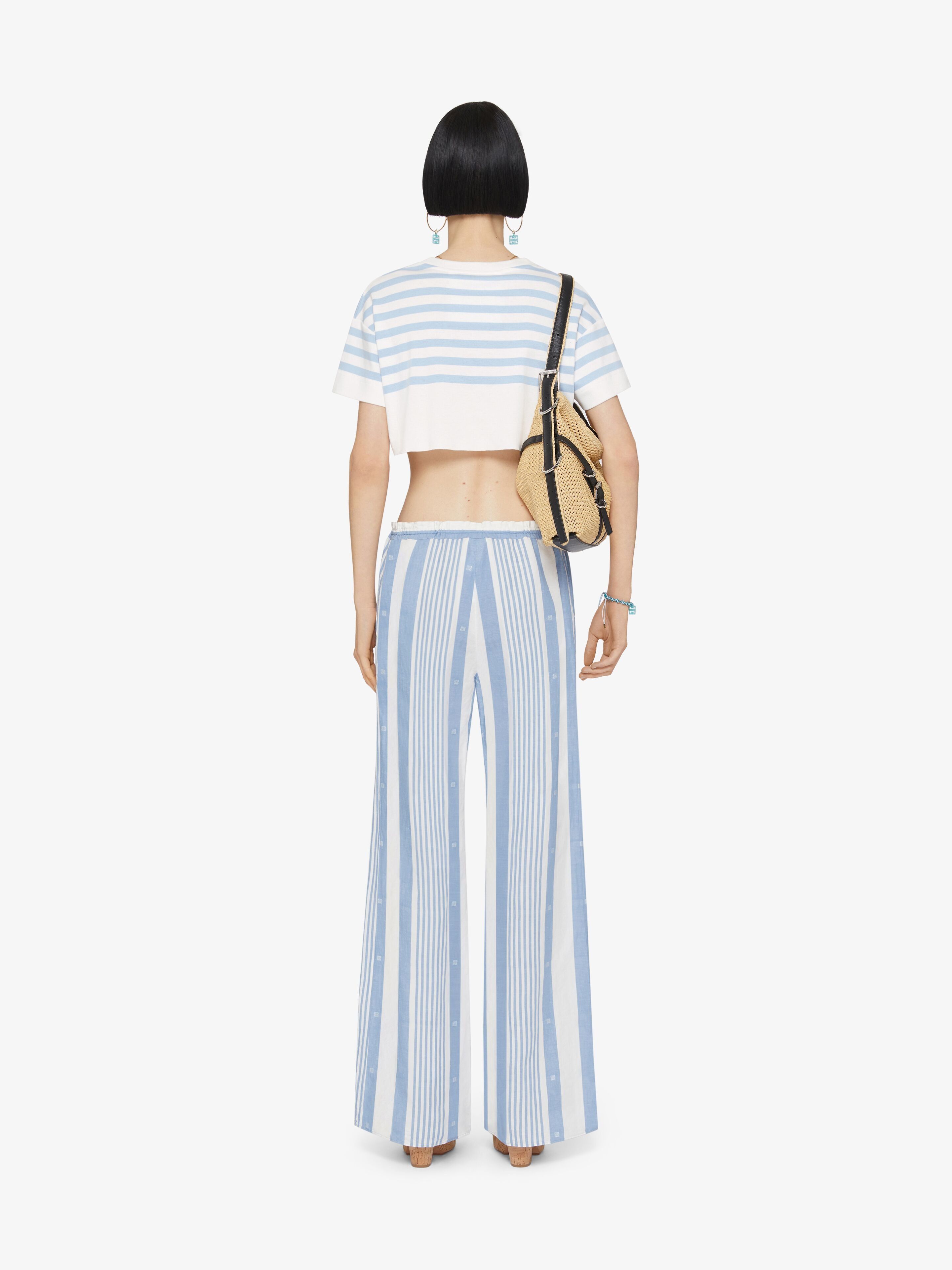 Givenchy o1w1db10825 Trousers in Blue/White Size 25" / US 0 / IT 36 - 4 Thumbnail