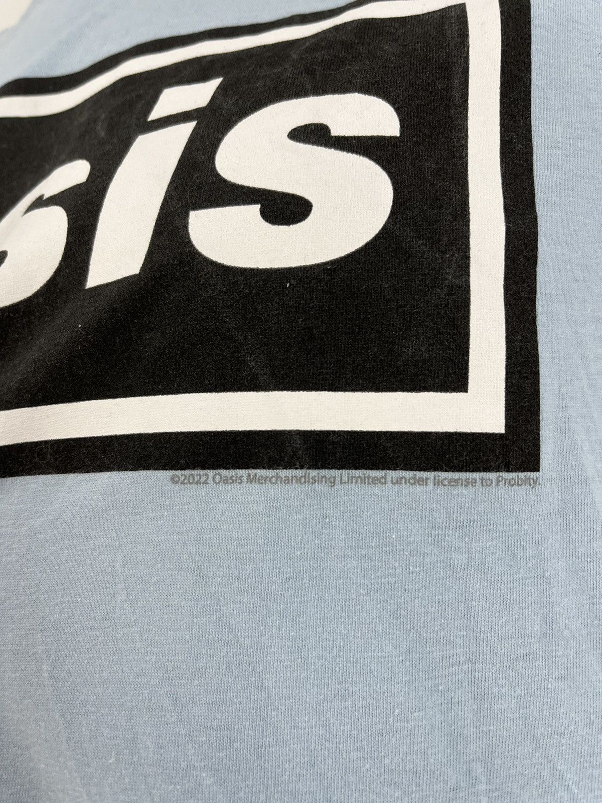 Band Tees Vintage Oasis Y2K Box Logo Sky White T Shirt Size US XL / EU 56 / 4 - 7 Thumbnail