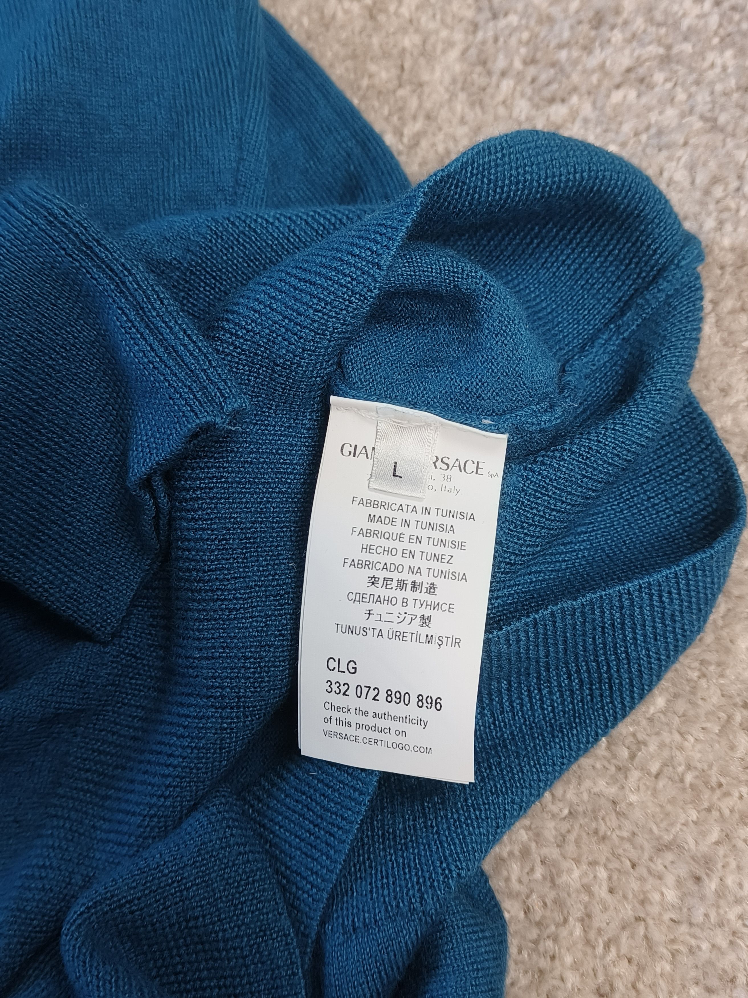 Versace Versace Collection Medusa Wool V-neck Sweater Pullover Size S / US 4 / IT 40 - 4 Thumbnail