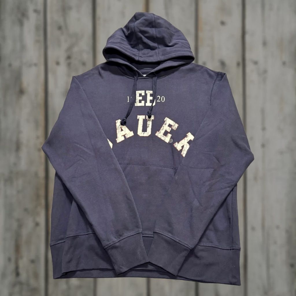 Eddie Bauer VINTAGE Y2K Eddie Bauer Hoodie Pullover Blue Men L Regular Distressed Faded Cotton Blend Size US L / EU 52-54 / 3 - 1 Thumbnail