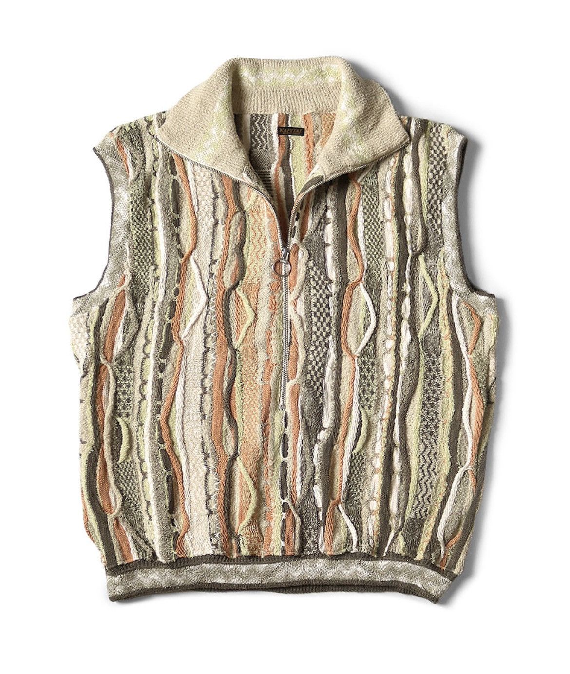 Kapital Kapital 7G Knit GAUDY Half Zip Vest size 3 Size US L / EU 52-54 / 3 - 1 Thumbnail