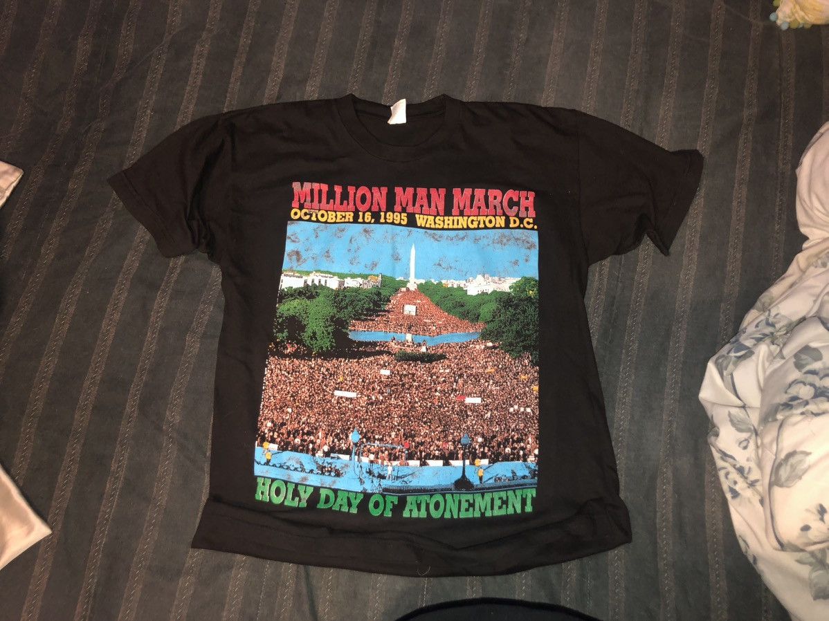 Rap Tees × Vintage Million Man March Size US M / EU 48-50 / 2 - 12 Thumbnail