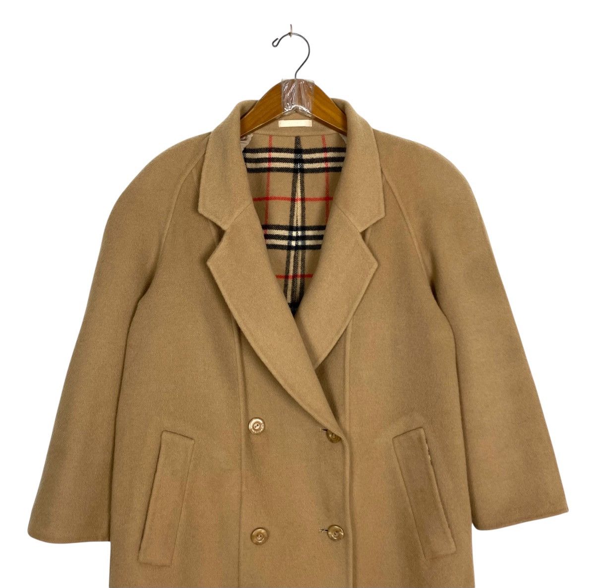 Rare‼️ Vintage Burberrys' Novacheck Wool Long Coat Made Japan