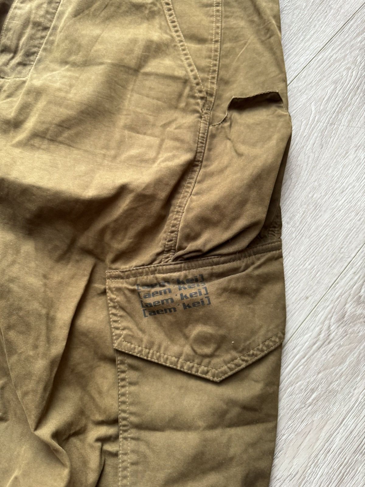 Japanese Brand × Seditionaries × Vintage Vintage Aem Kei Khaki Cargo Pants Size US 36 / EU 52 - 4 Thumbnail
