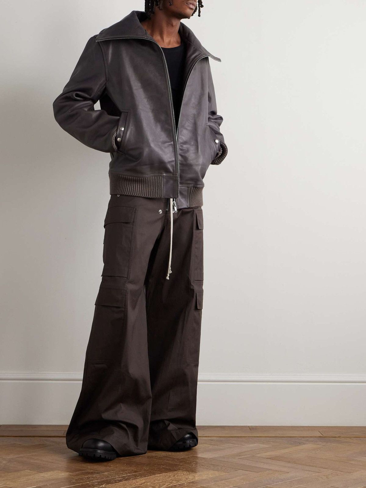 Rick Owens Rick Owens Blixa Dracollar Leather Jacket Size US M / EU 48-50 / 2 - 2 Thumbnail