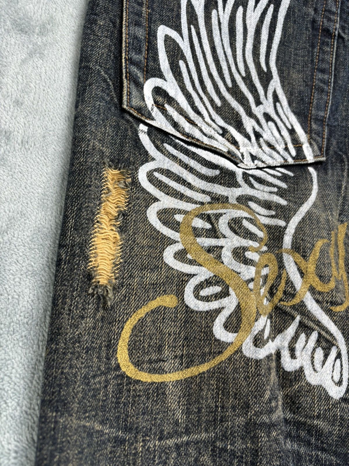 14th Addiction K.U.I Distressed Denim. S0384 Size US 32 / EU 48 - 8 Thumbnail