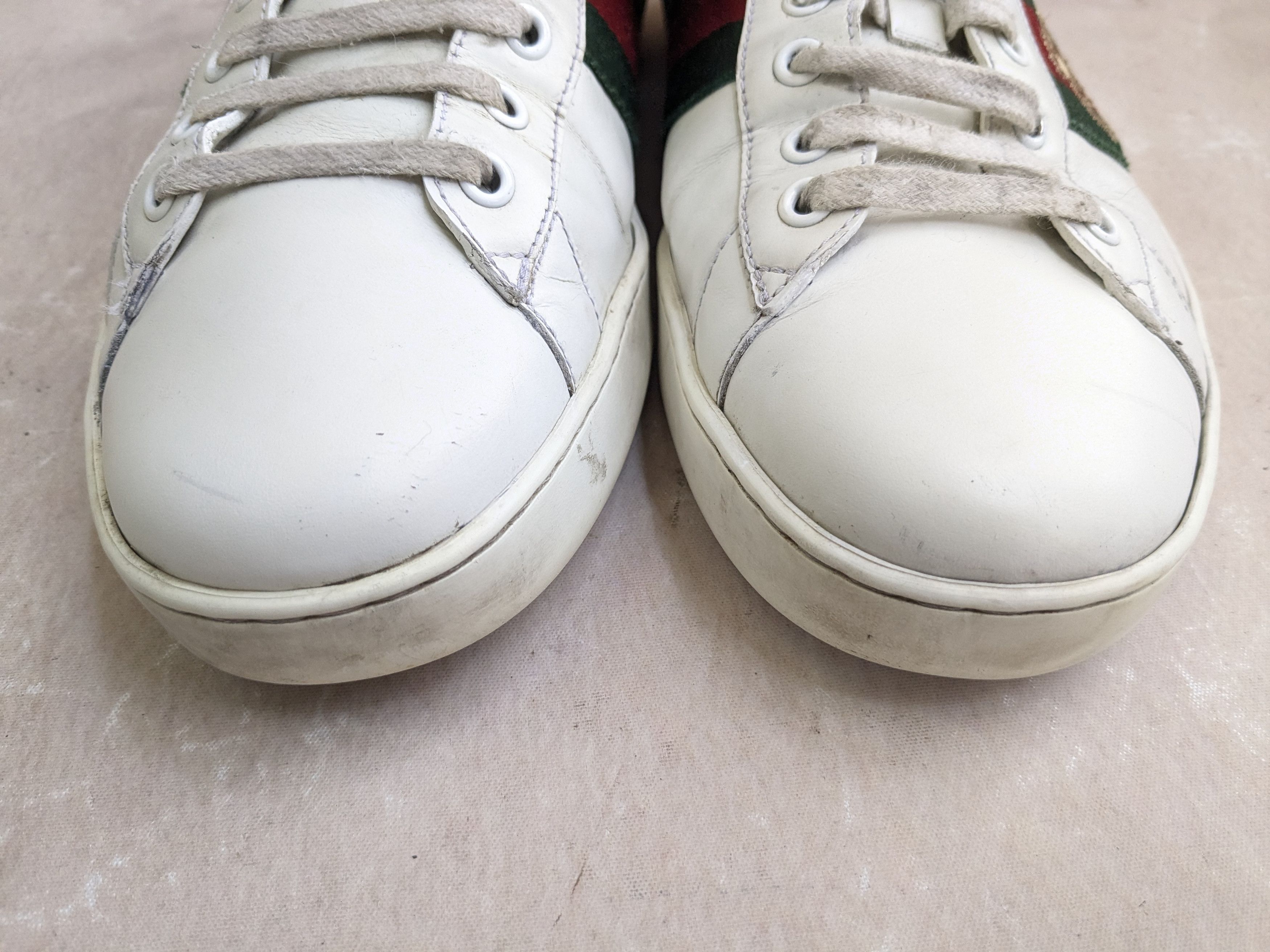Gucci Gucci Ace Sneakers Bee White 10.5 Low Tops Size US 10.5 / EU 43-44 - 2 Thumbnail