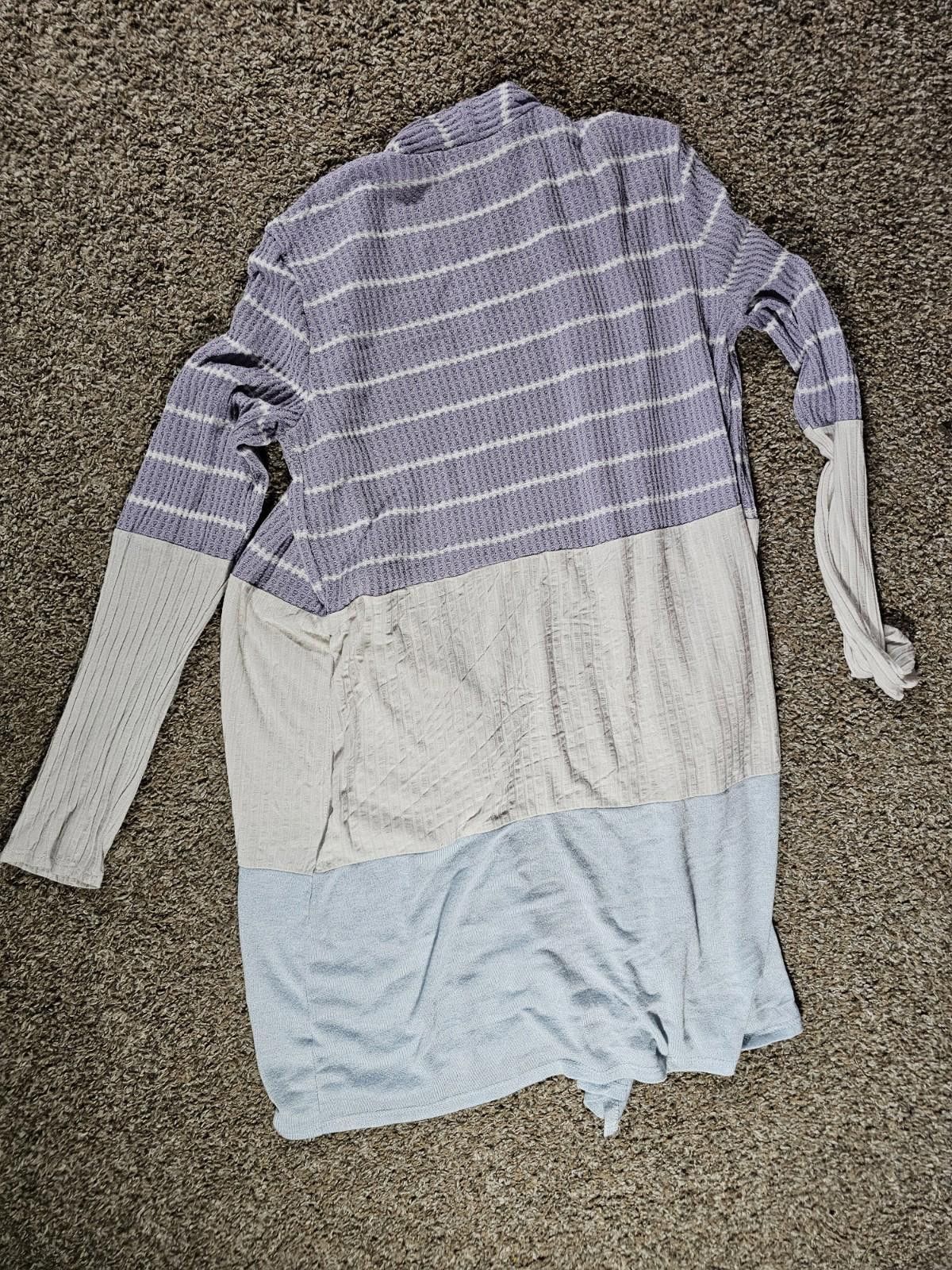 Other Haptics Holly Harper 3 Color Knit Cardigan Open S USA MADE Size S / US 4 / IT 40 - 6 Thumbnail