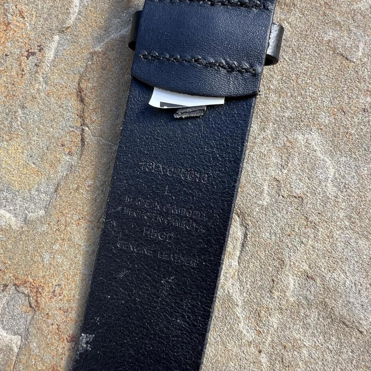 Levi's Black Leather Rounded Buckle Belt Size ONE SIZE - 7 Thumbnail