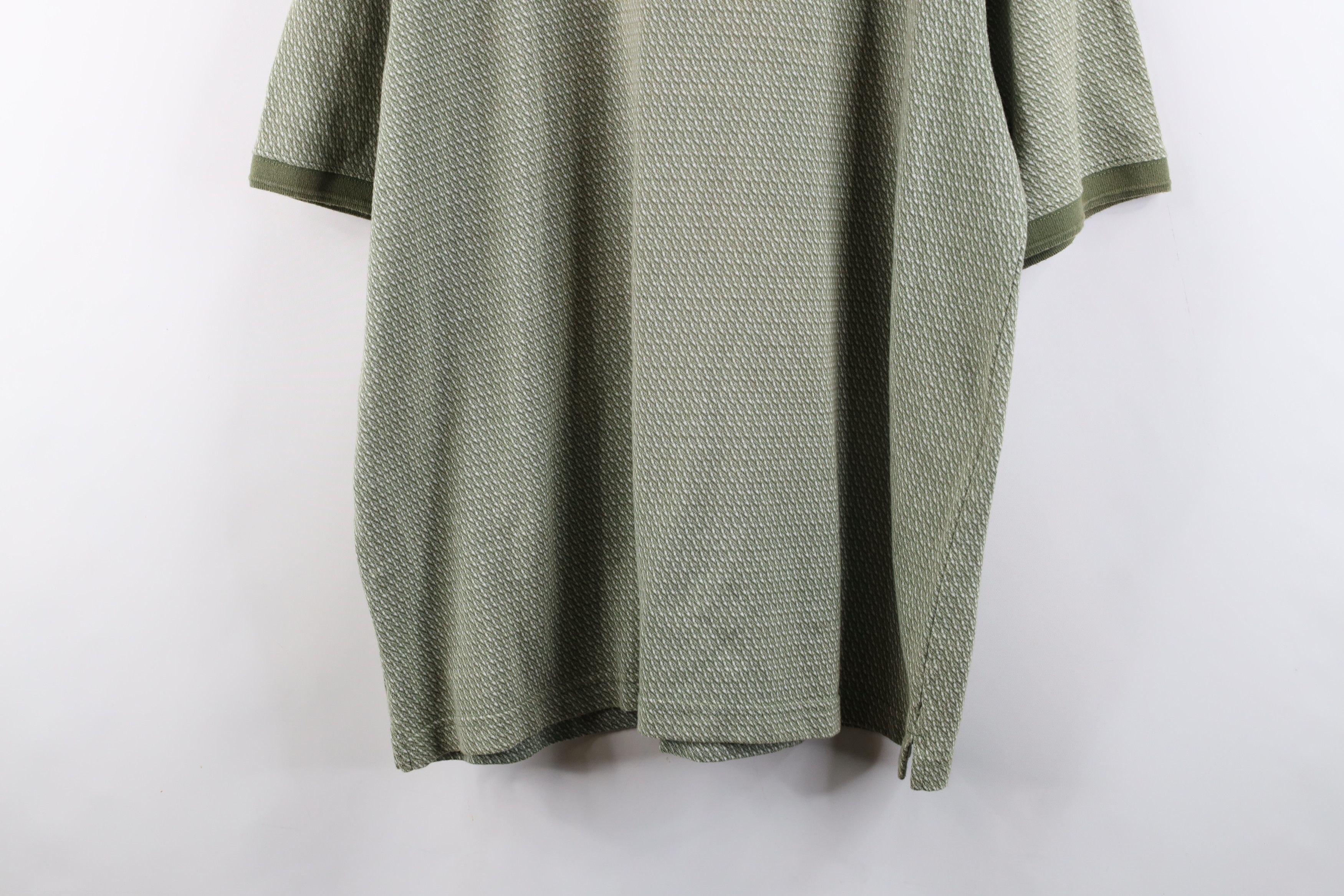 Vintage Vintage 90s Streetwear Knit Collared Golf Polo Shirt Green Size US XL / EU 56 / 4 - 11 Thumbnail