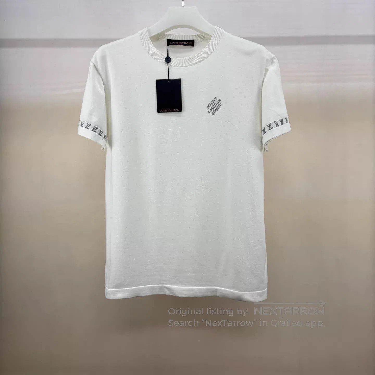 Louis Vuitton White Short Sleeve Embroidered T. Size US S / EU 44-46 / 1 - 1 Thumbnail