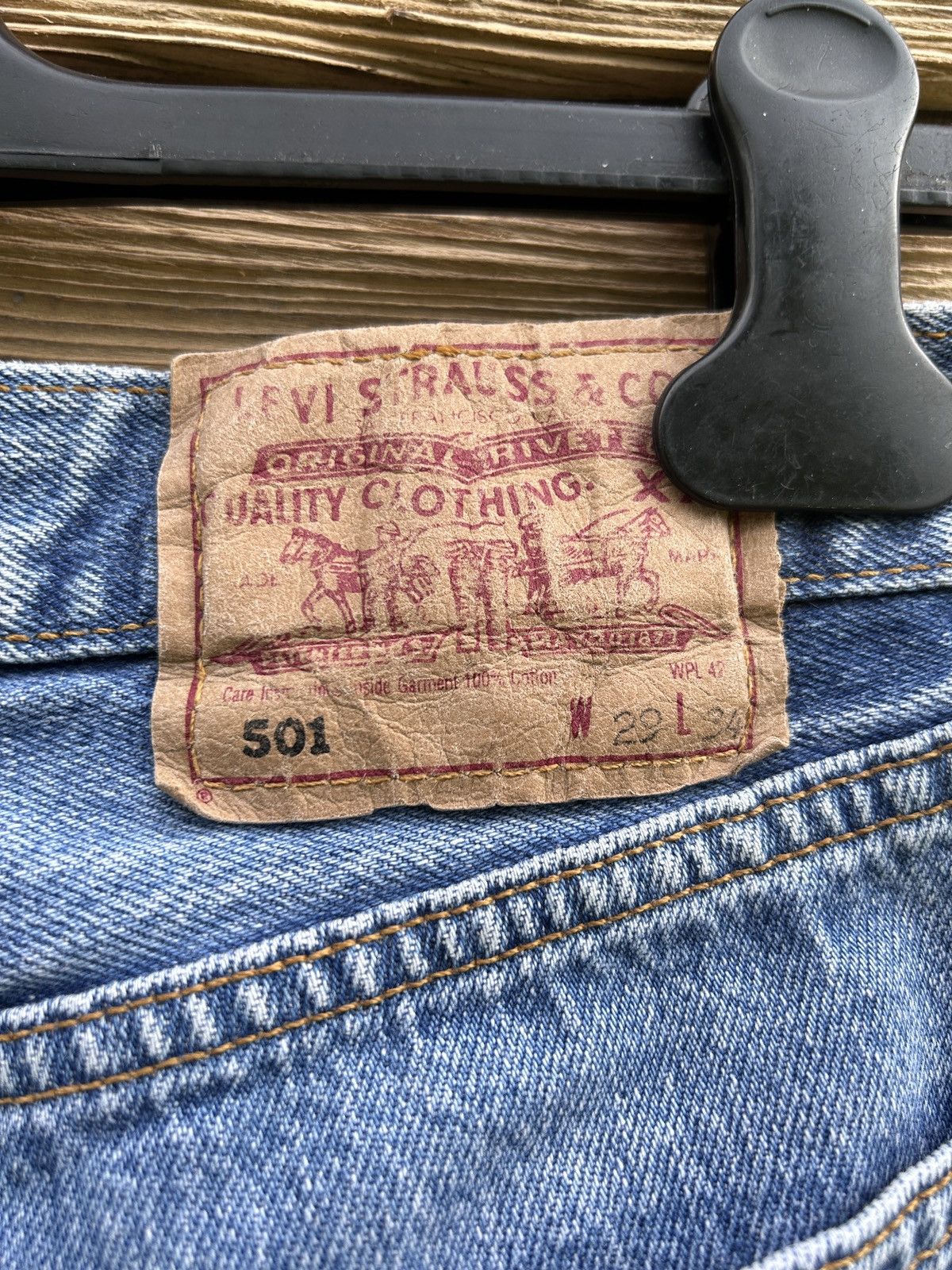 Levi's 90s Vintage Levi's 501 1996 Denim Jeans Size 29/34 Size US 29 - 3 Thumbnail