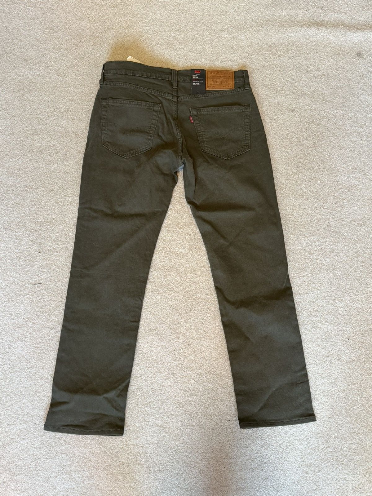 Levi's 511 Slim Stretch 32x20 Dark Green New w/ tags Size US 32 / EU 48 - 2 Thumbnail