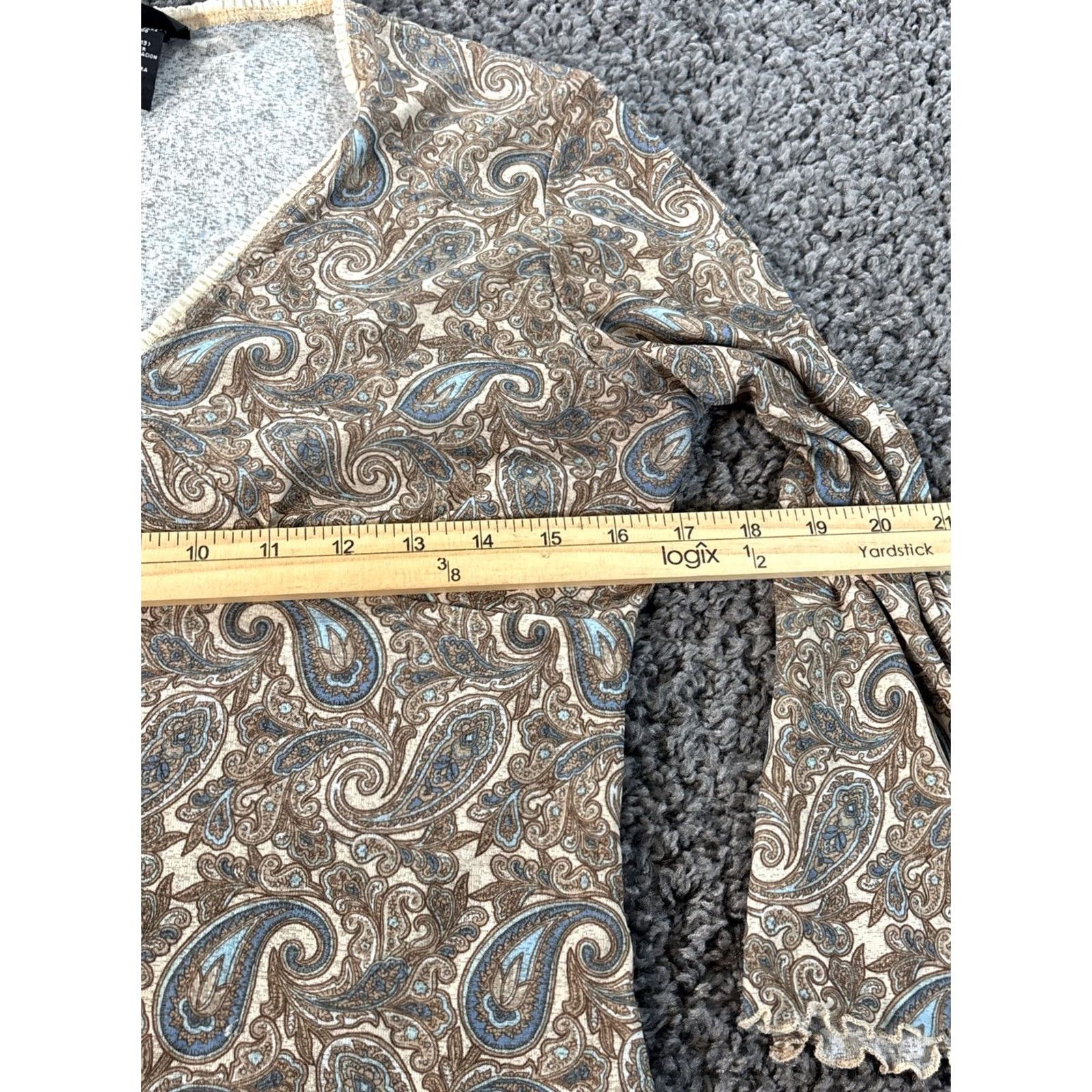 Vintage VINTAGE No Boundaries Blouse Shirt Tops Women L Brown Lace Fairy 90s Tunic Long Sleeve V-Neck Girls Mens Womens Size L / US 10 / IT 46 - 3 Thumbnail