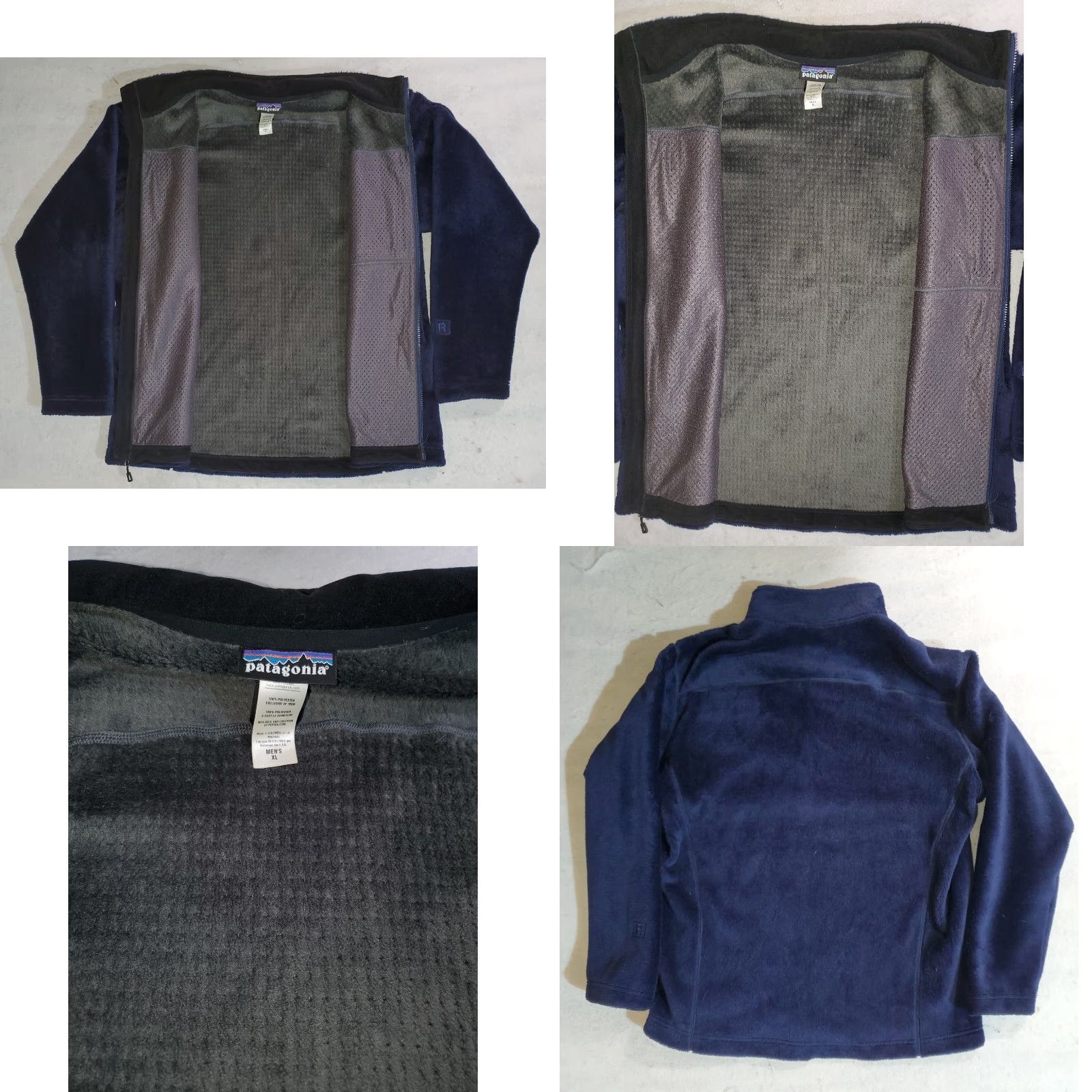 Patagonia VINTAGE Patagonia R2 Fleece Jacket Polartec Lined Full Zip Mens XL Blue Size US XL / EU 56 / 4 - 8 Thumbnail