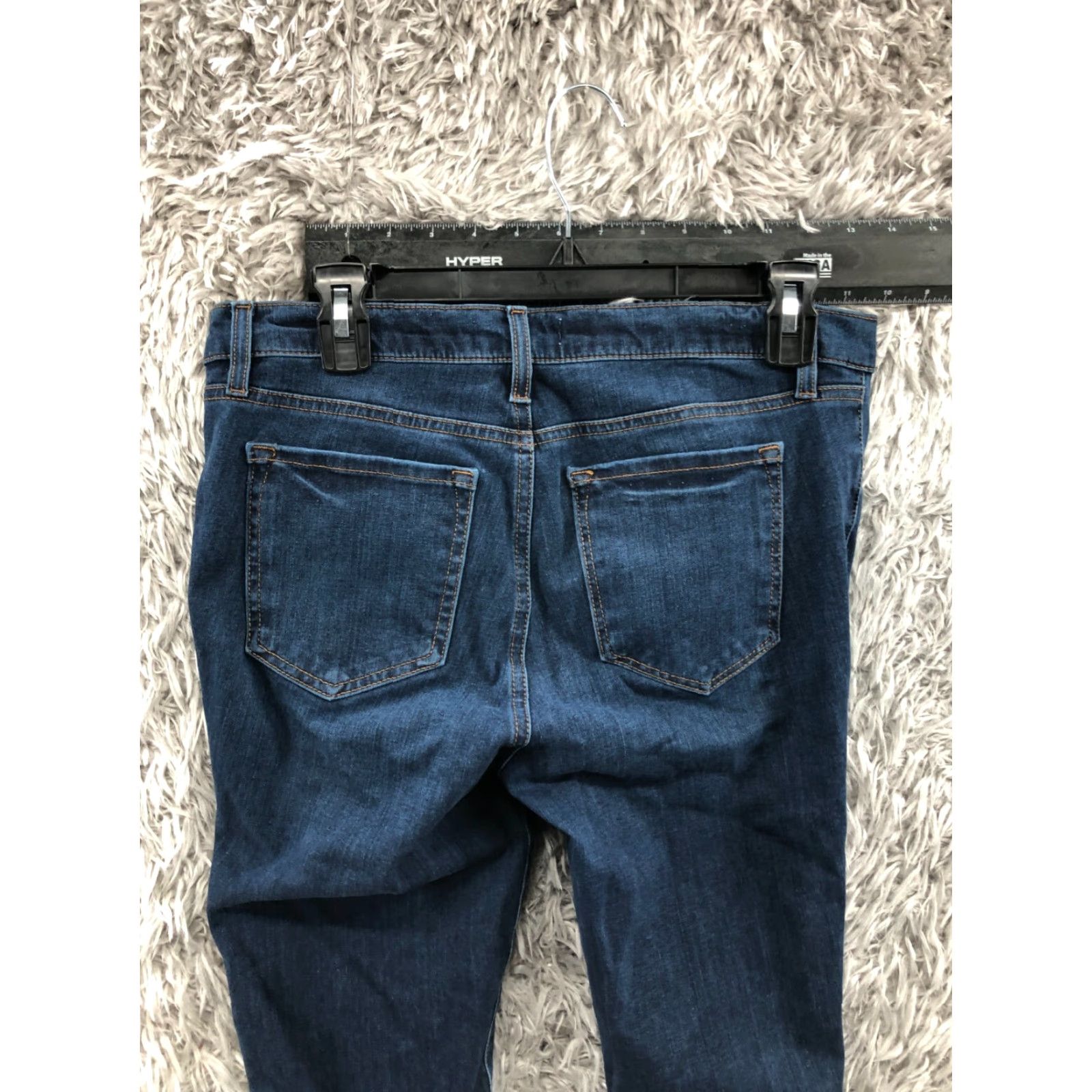 Loft Loft Jeans Skinny Loft Size 10 Womens Medium Blue Wash Denim 5-Pocket Regular Rise Modern American Classic Size 32" / US 10 / IT 46 - 6 Thumbnail
