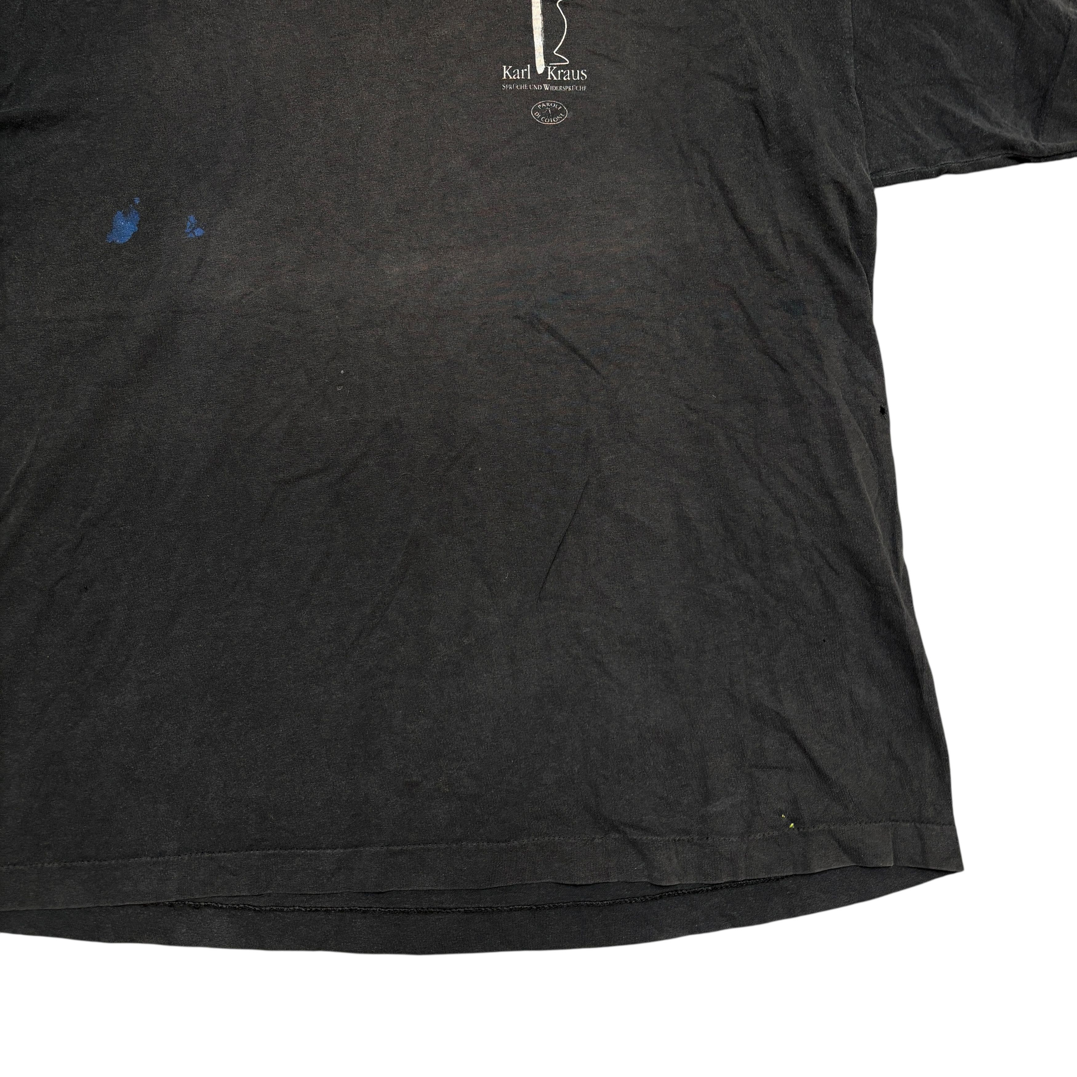 Band Tees Vintage Book Shirt Karl Kraus 90s Single Stitch Art Tee Size US XL / EU 56 / 4 - 7 Thumbnail