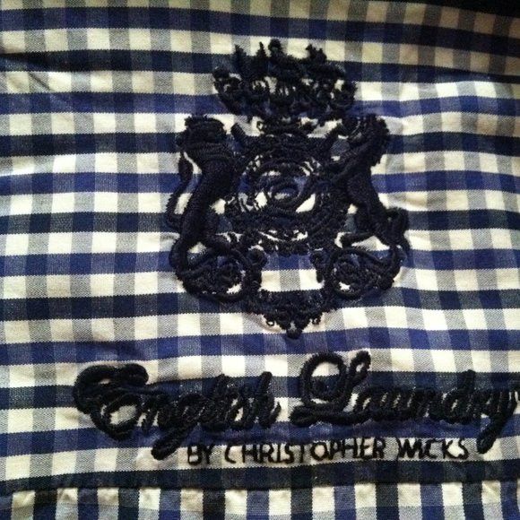 English Laundry ENGLISH LAUNDRY MENS BLUE 100%COTTON CASUAL SHIRT 17/34-35 Size US XL / EU 56 / 4 - 11 Thumbnail