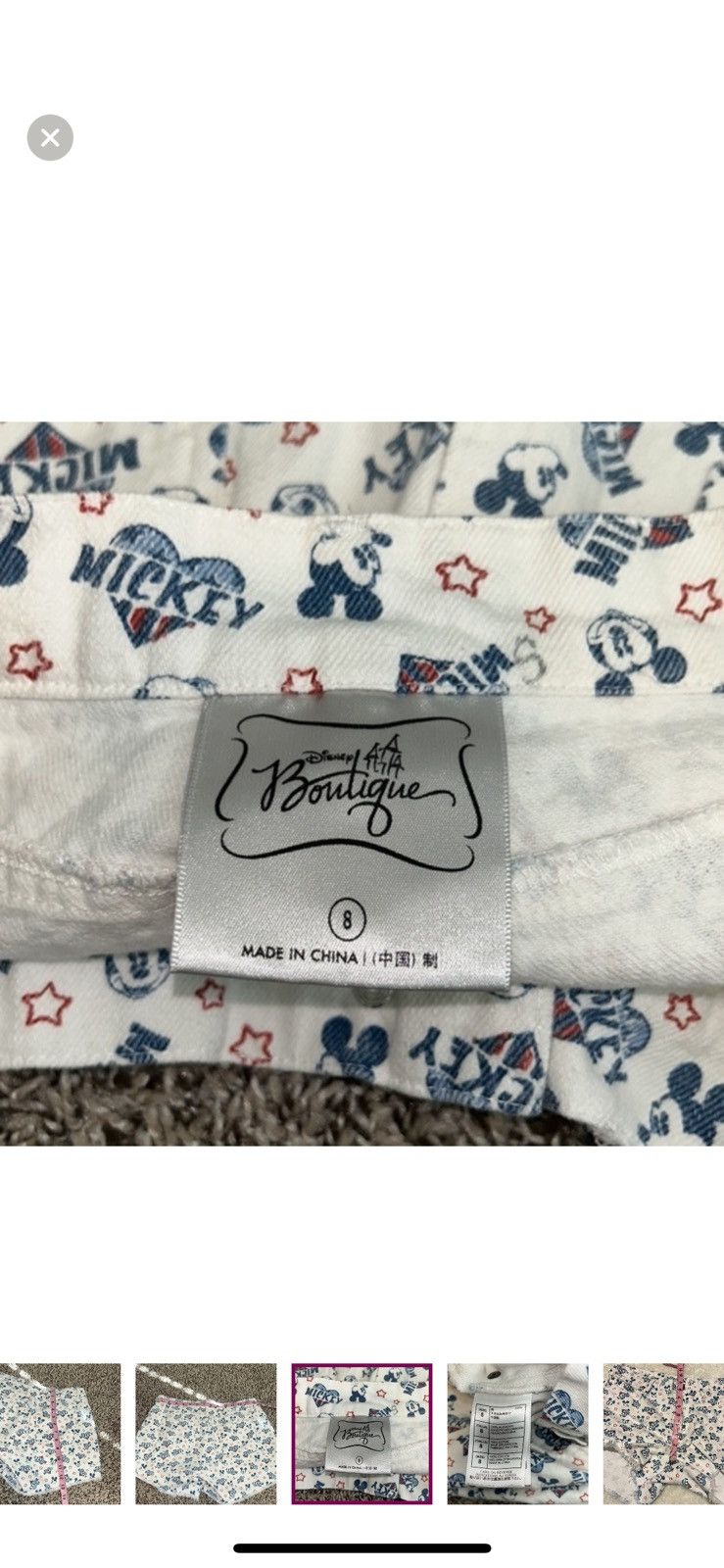 Disney Disney boutique denim high waisted Mickey jeans shorts Size 30" / US 8 / IT 44 - 6 Thumbnail