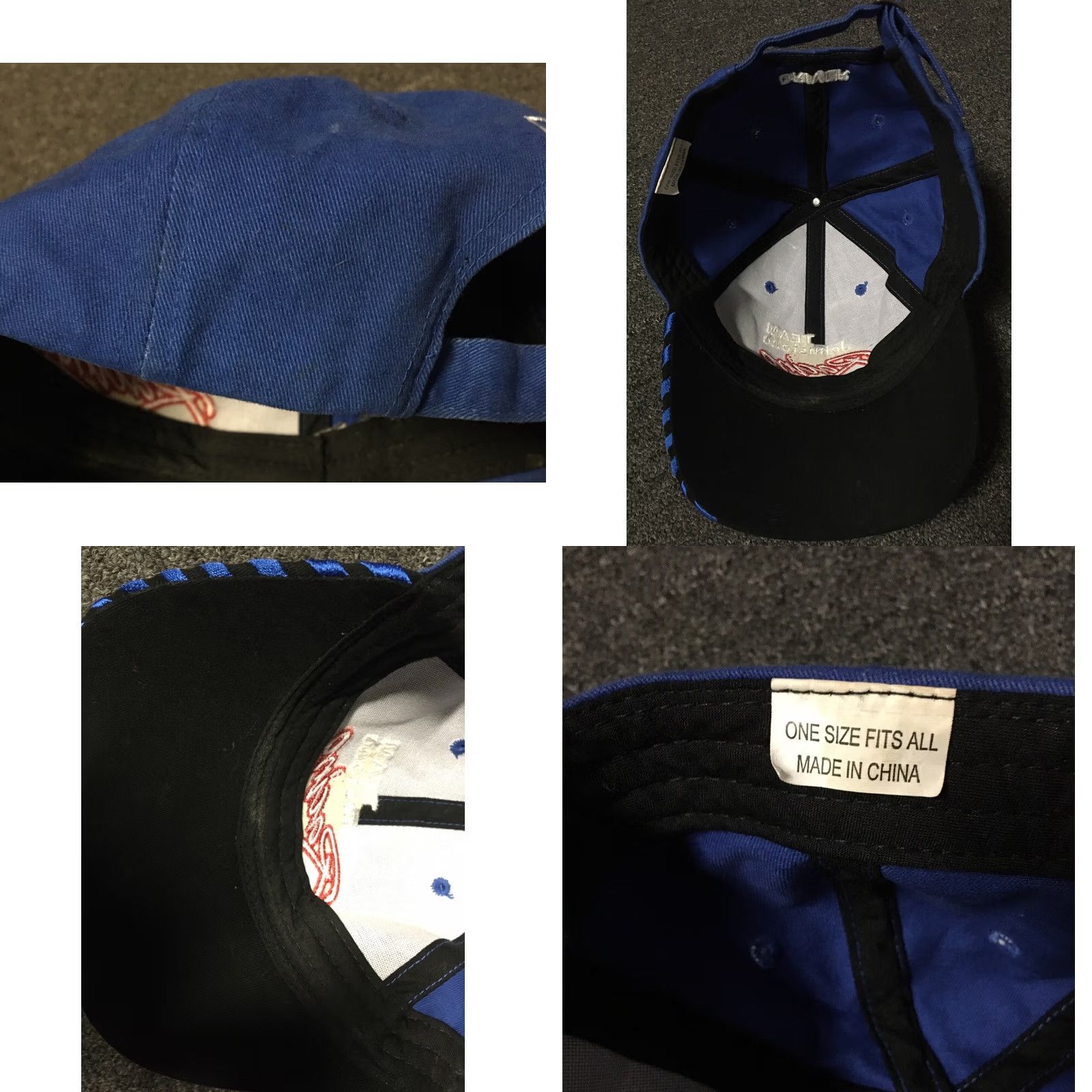 NASCAR VINTAGE Honeywell Team Johnstone Racing Driver Splash Hat Baseball Cap Mens Adjustable Blue 90s Sports NASCAR Size ONE SIZE - 8 Thumbnail