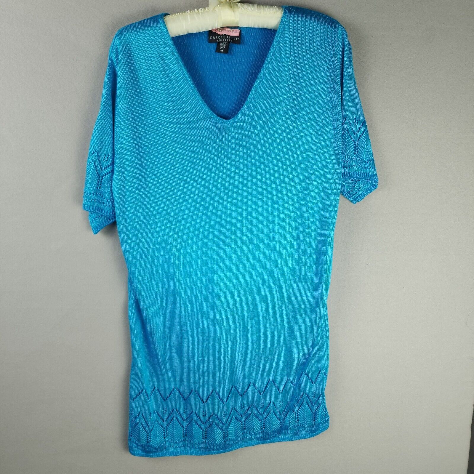 Other Carol Little Knitwear Sweater Bright Blue Cotton/Rayon M Size M / US 6-8 / IT 42-44 - 1 Thumbnail